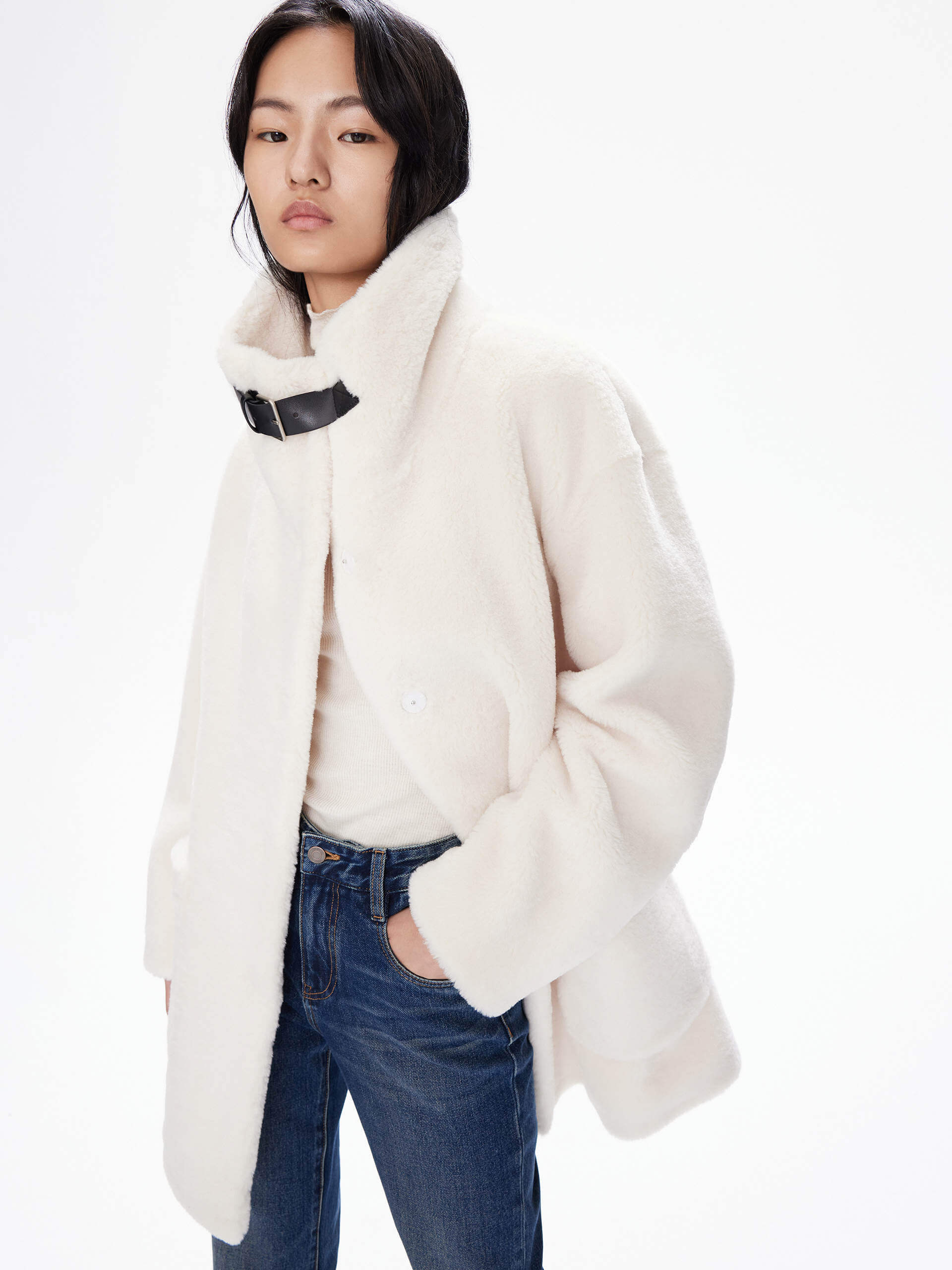 Pocket Detailed Teddy Coat - Image 7