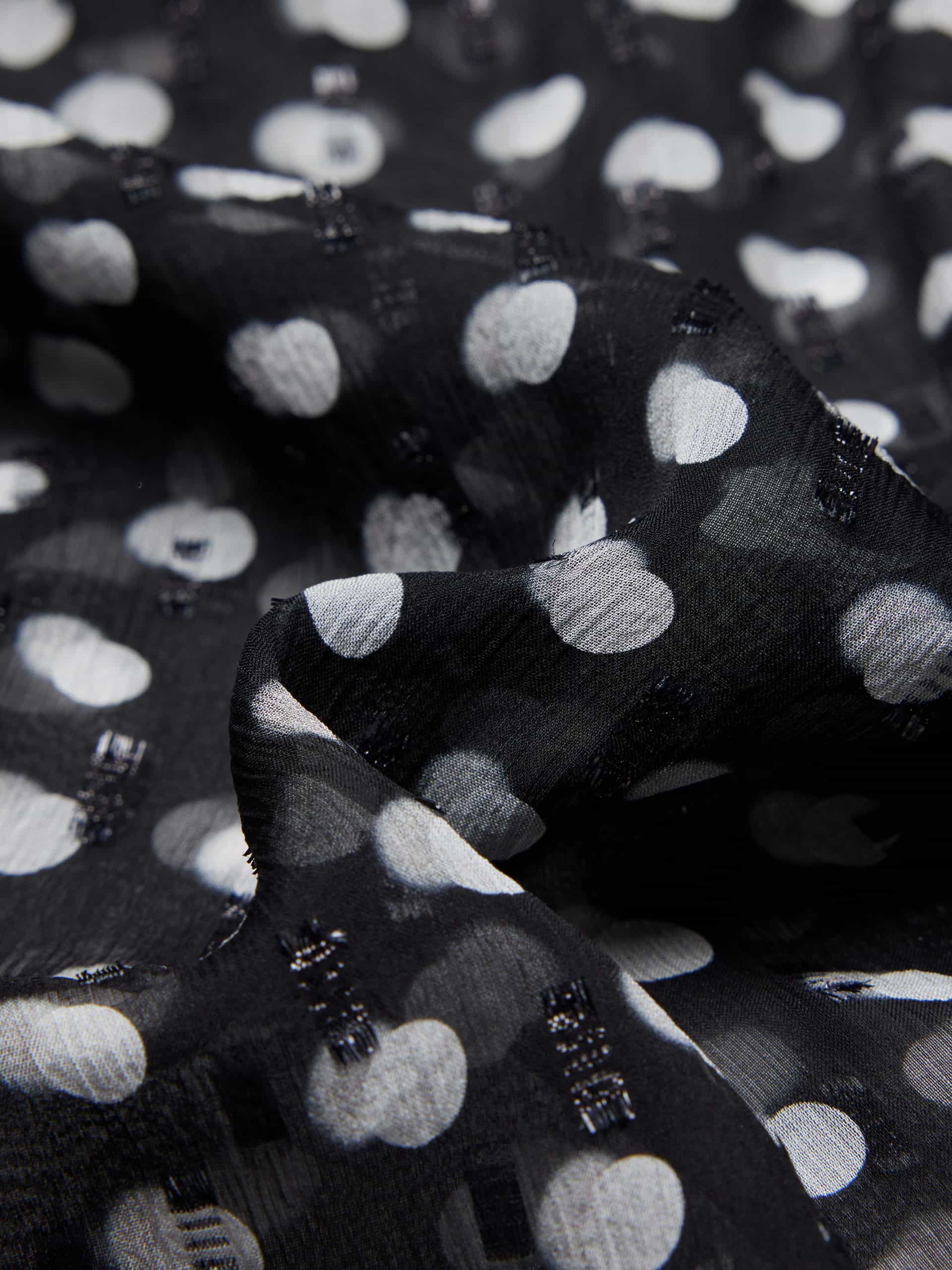 Polka Dot Silk Dress - Image 4