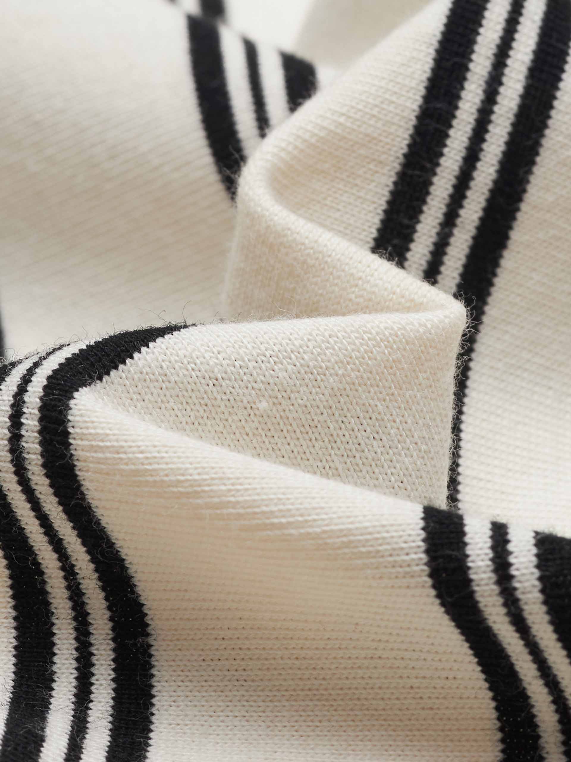 Polo Collar Striped Top - Image 4