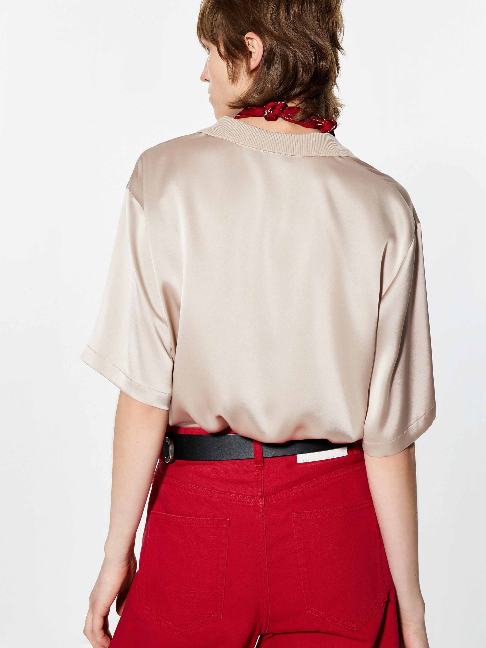 Polo V-neck Blouse - Image 15