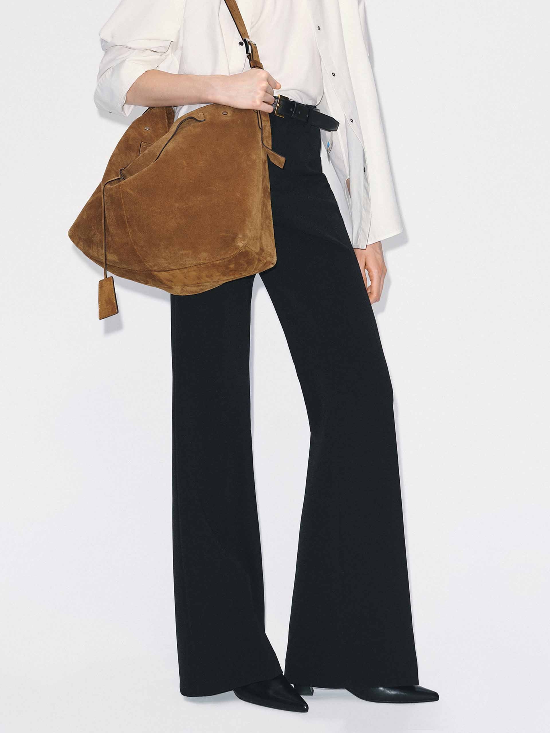Pressed Creases Flared Trousers - Image 7
