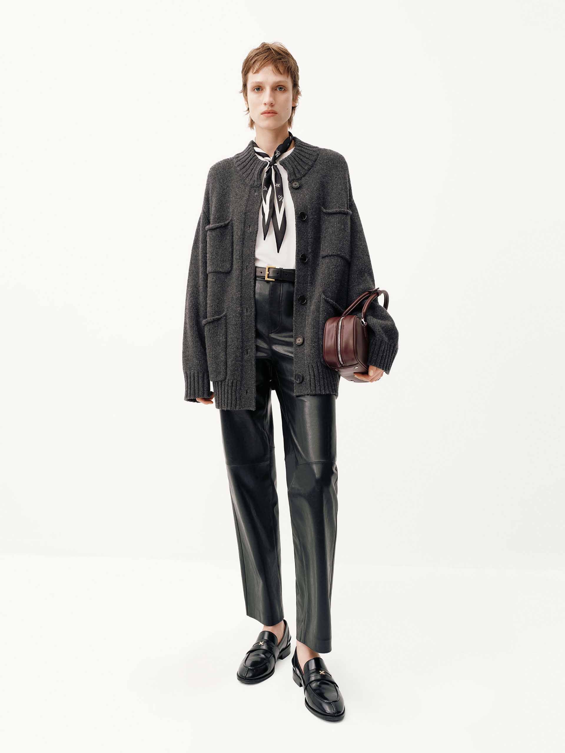 PU Leather Ankle Trousers - Image 2