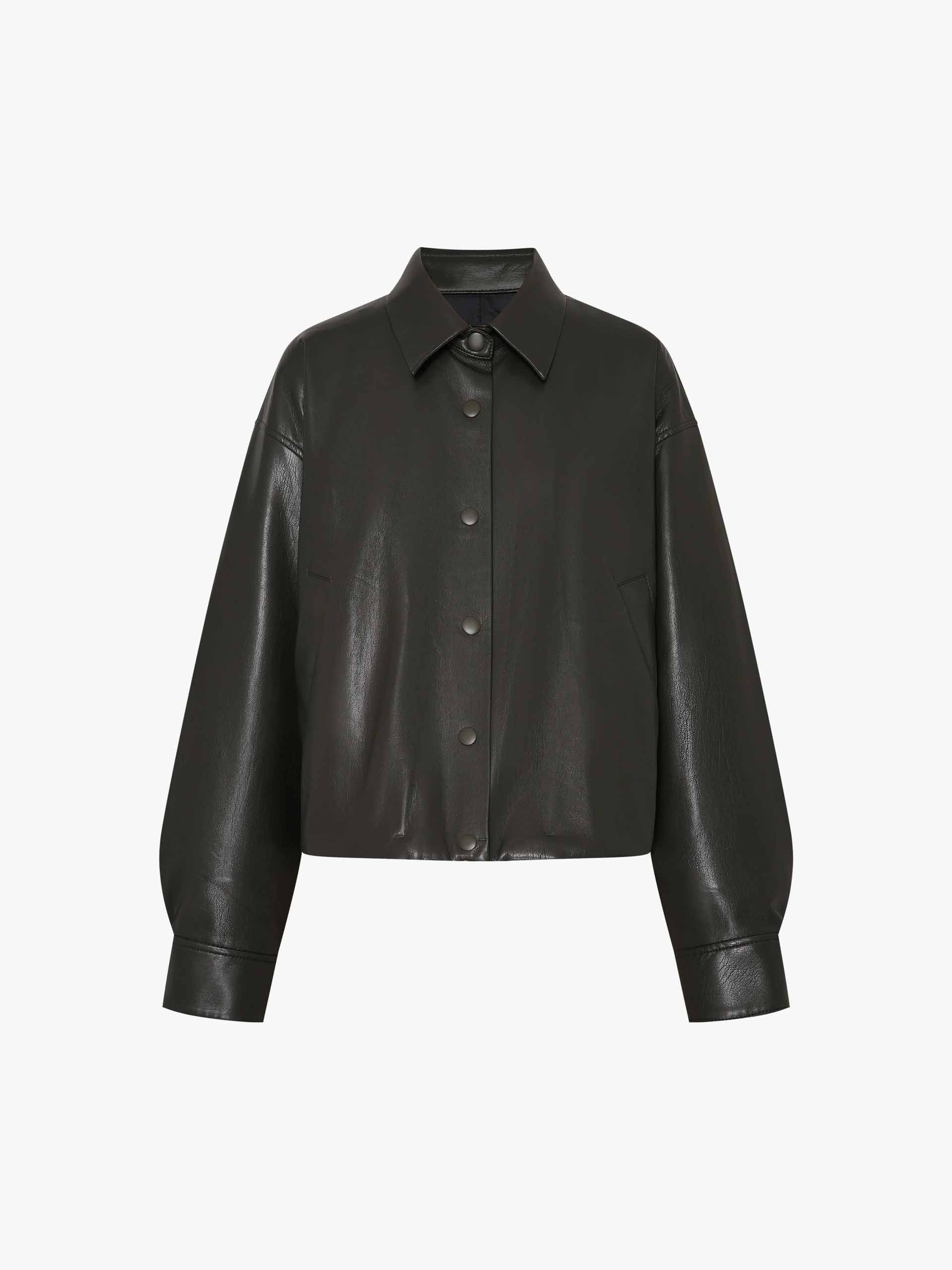 PU Leather Cropped Jacket - Image 5