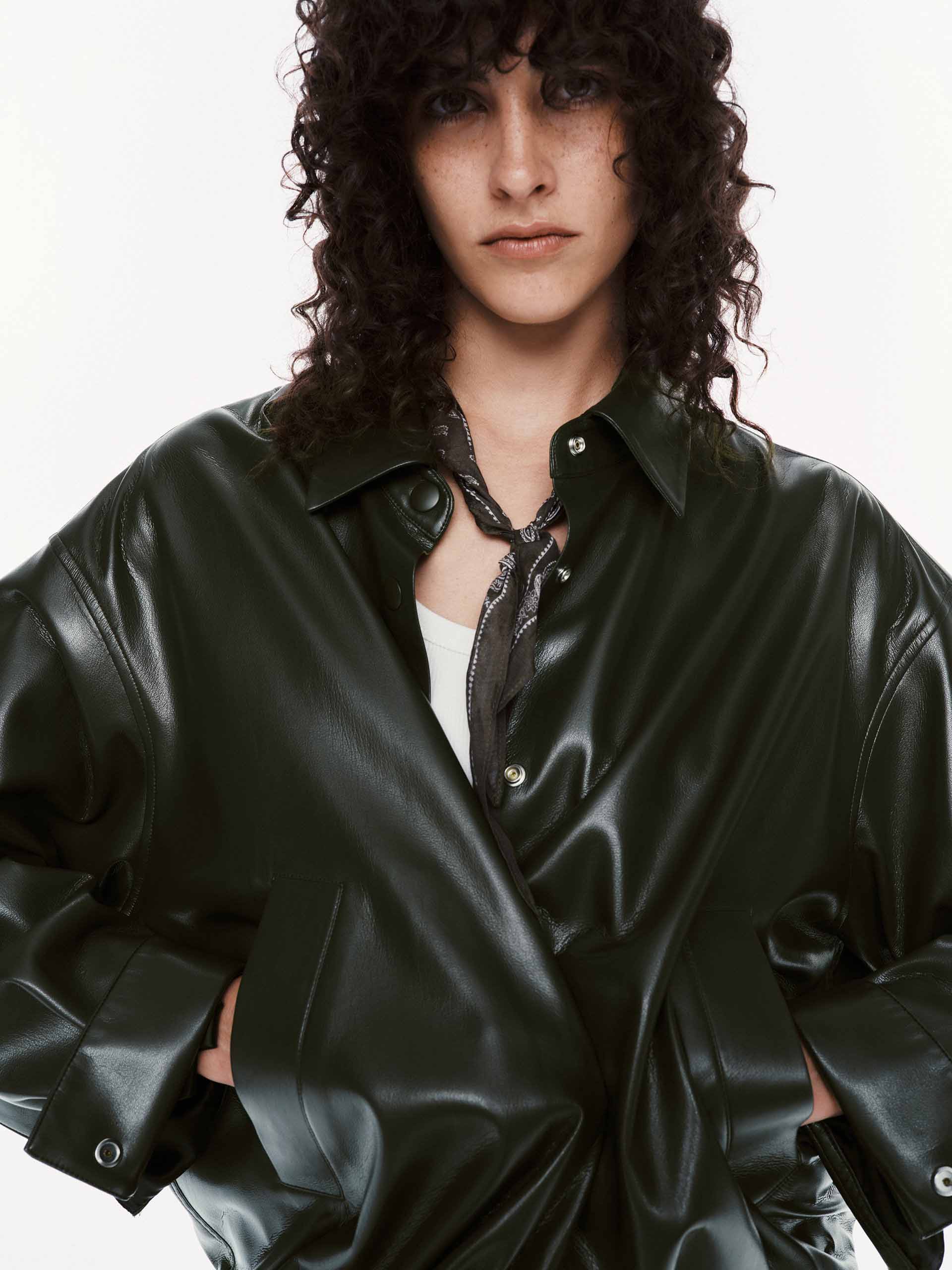 PU Leather Cropped Jacket - Image 7