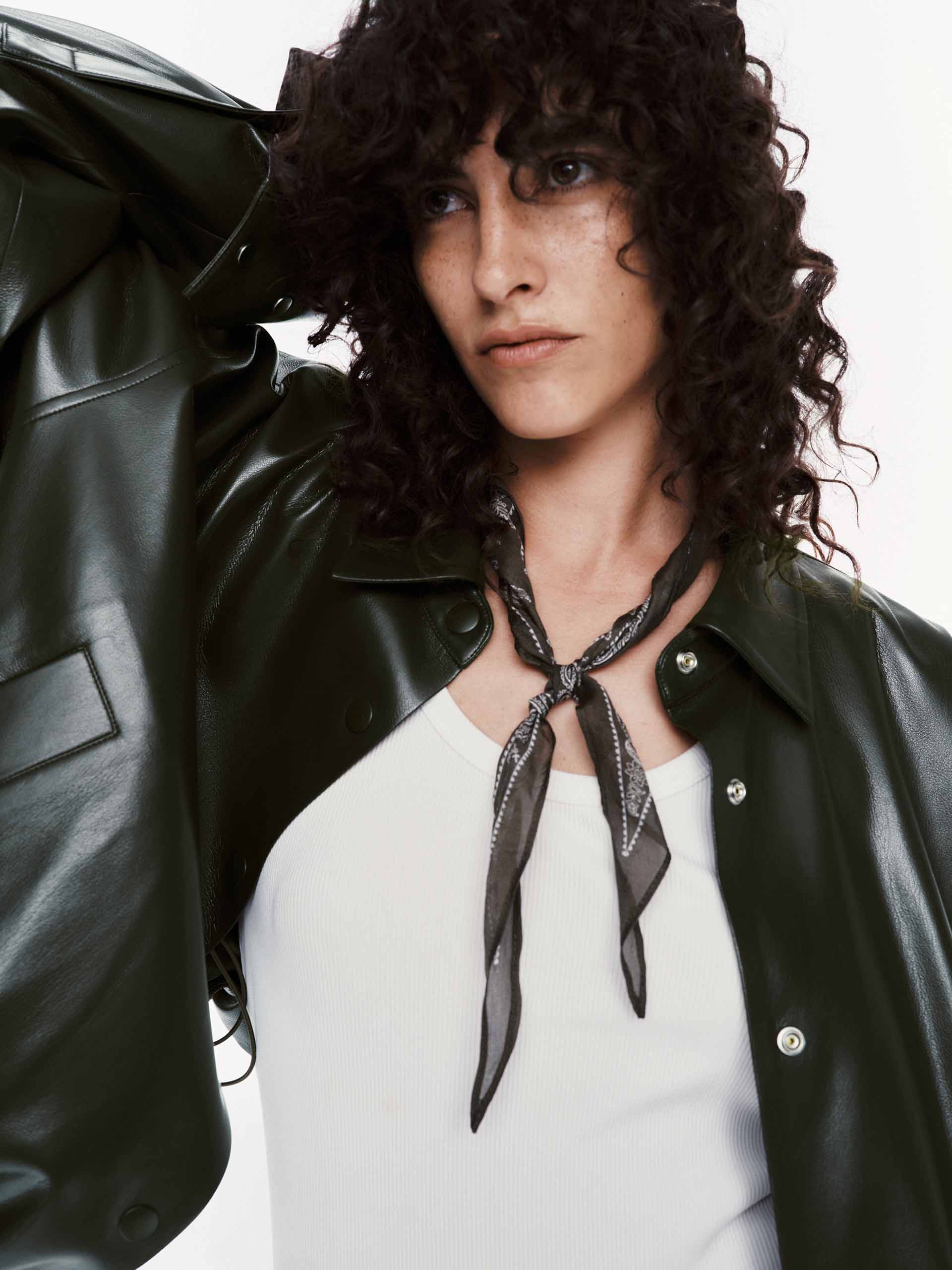 PU Leather Cropped Jacket - Image 8