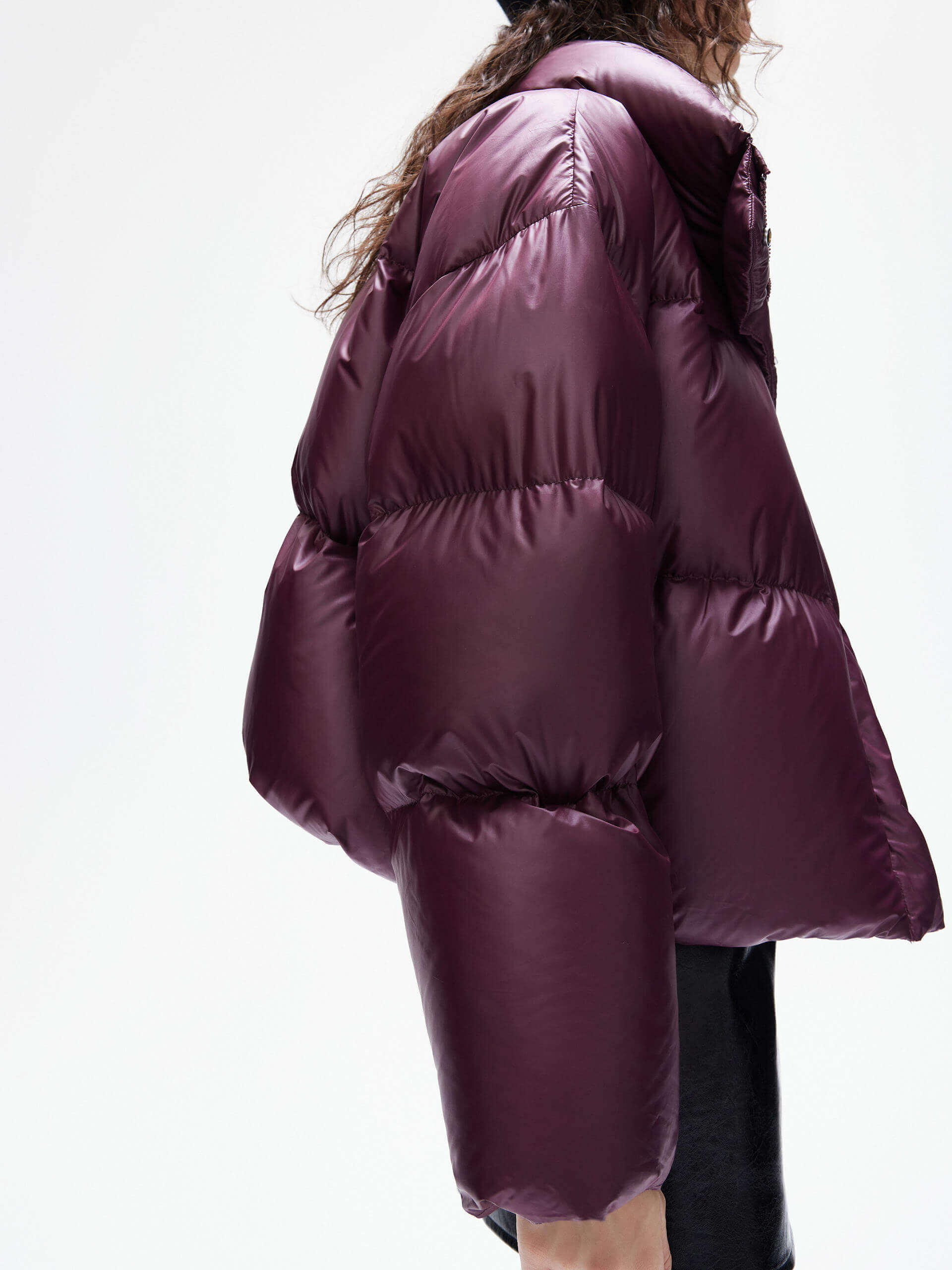 Puff Padded Cropped Jacket - Image 11