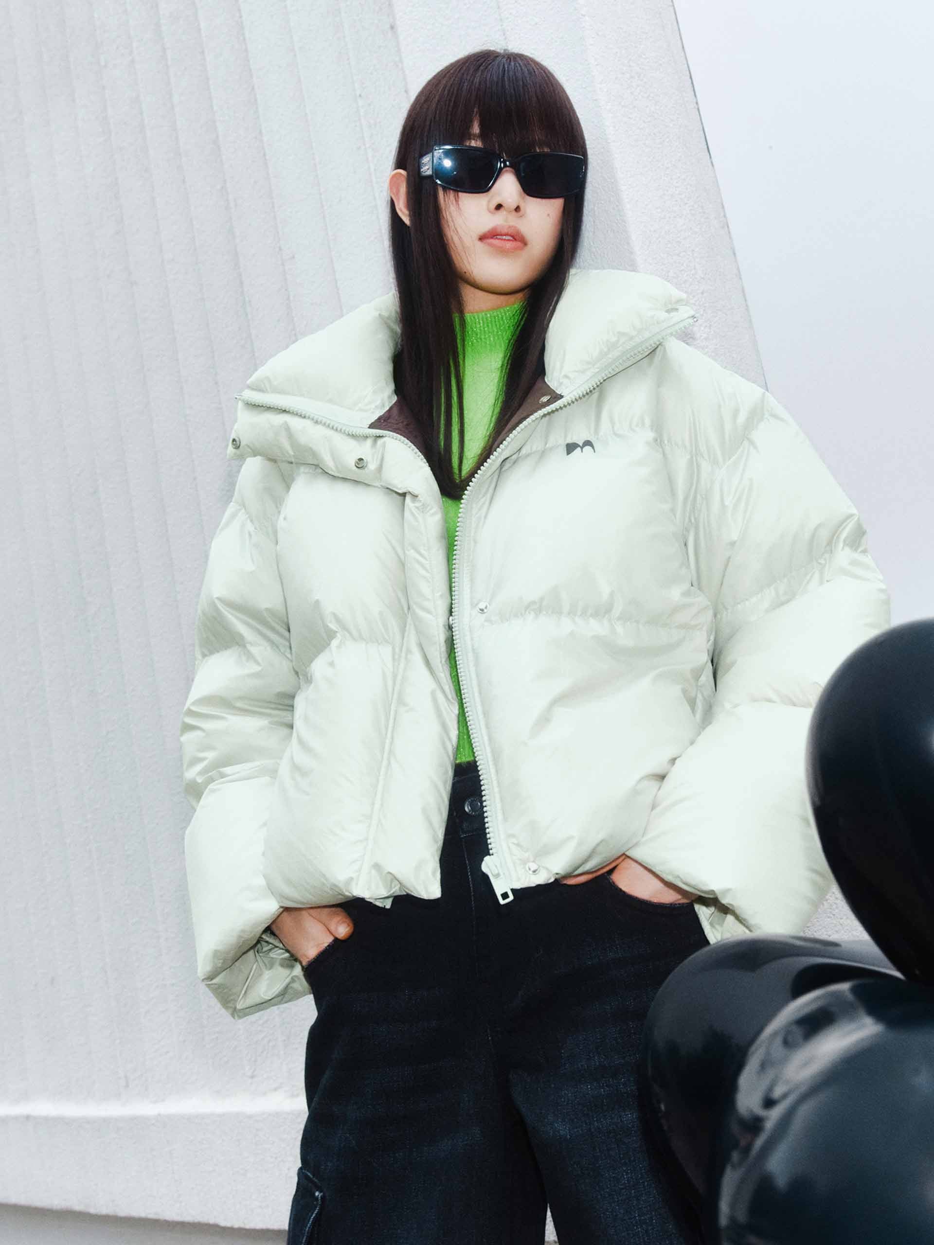 Puff Padded Cropped Jacket - Image 13