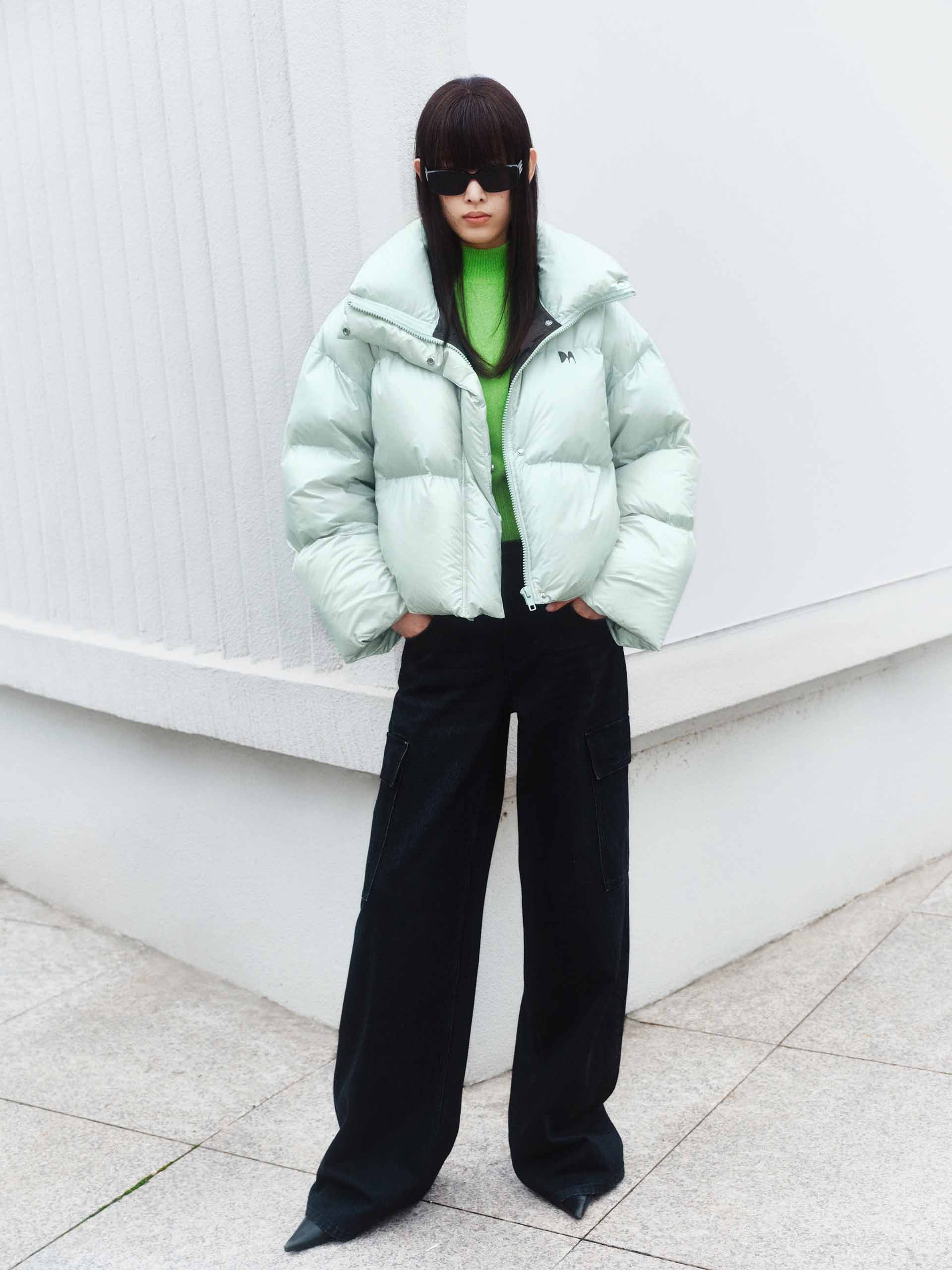 Puff Padded Cropped Jacket - Image 14