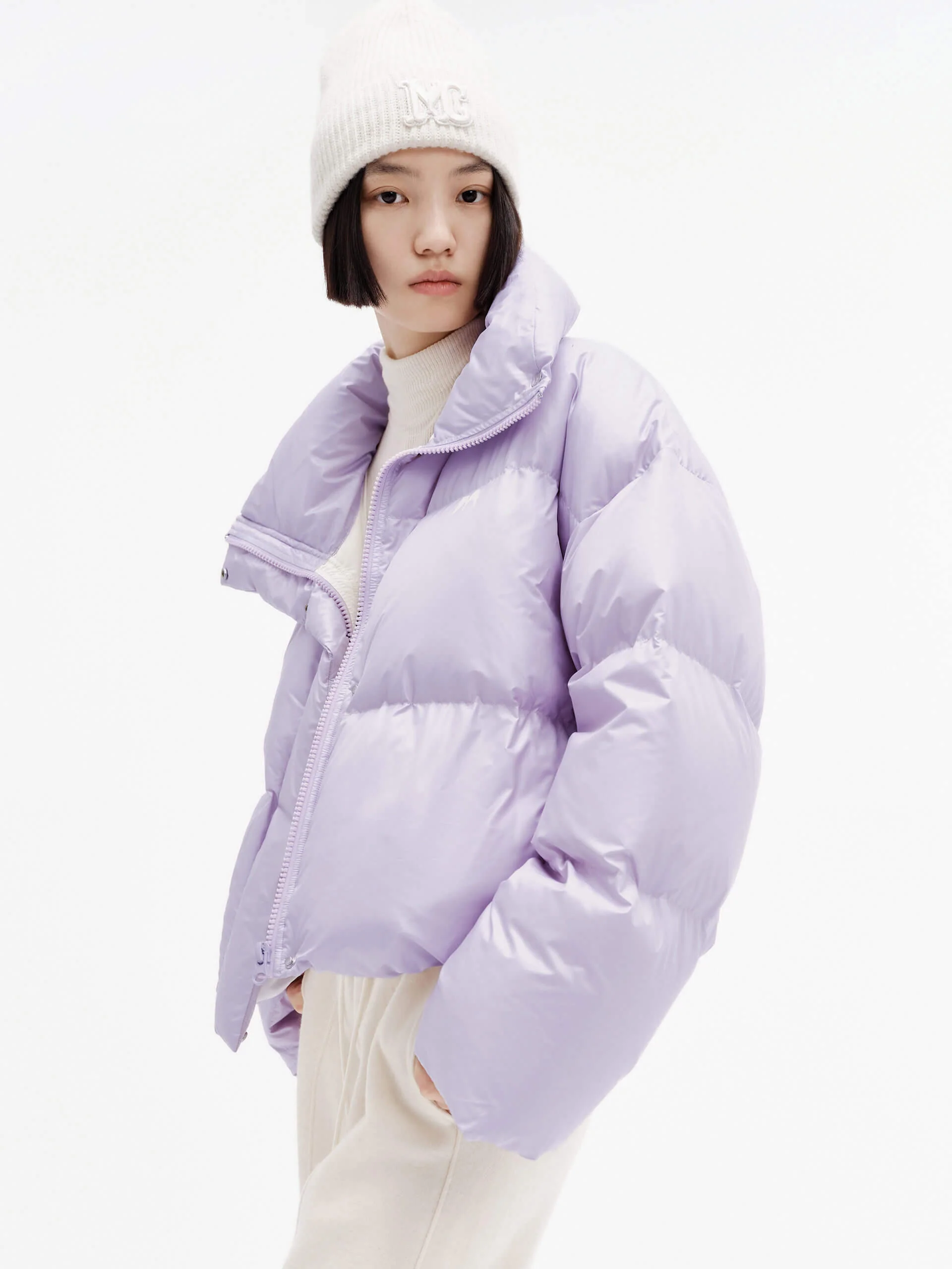 Puff Padded Cropped Jacket - Image 2