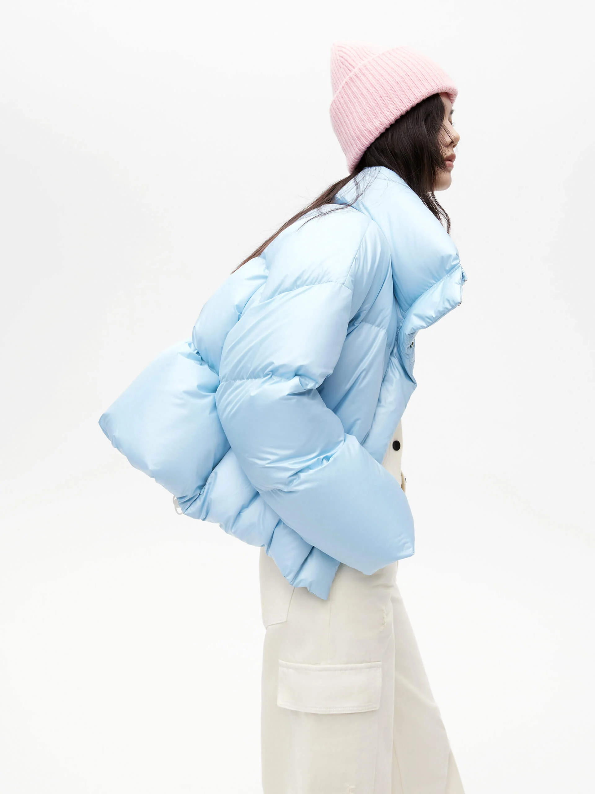 Puff Padded Cropped Jacket - Image 22