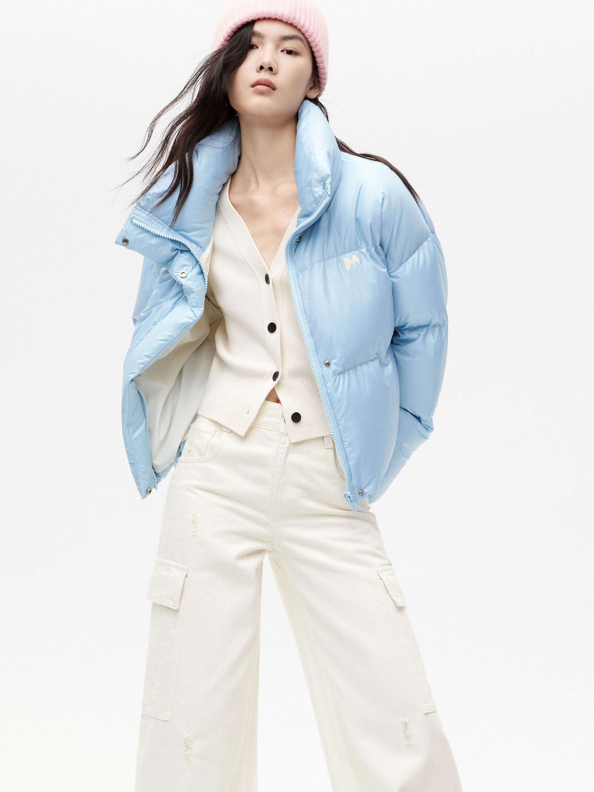 Puff Padded Cropped Jacket - Image 25