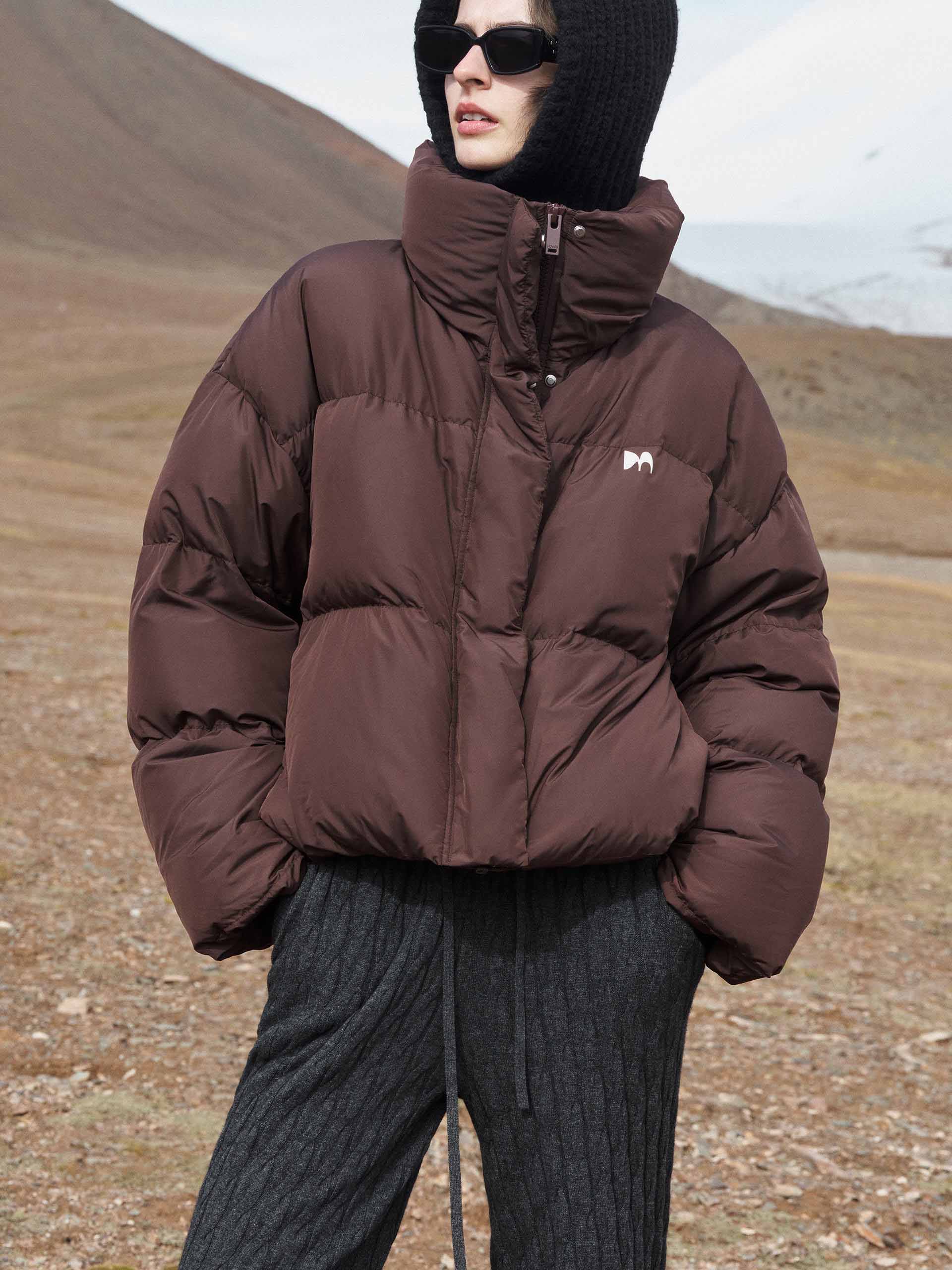 Puff Padded Cropped Jacket - Image 27