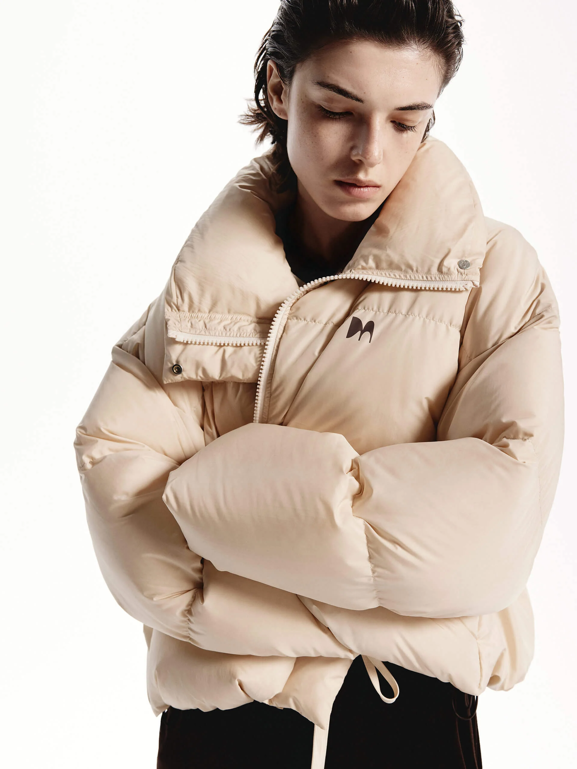 Puff Padded Cropped Jacket - Image 39