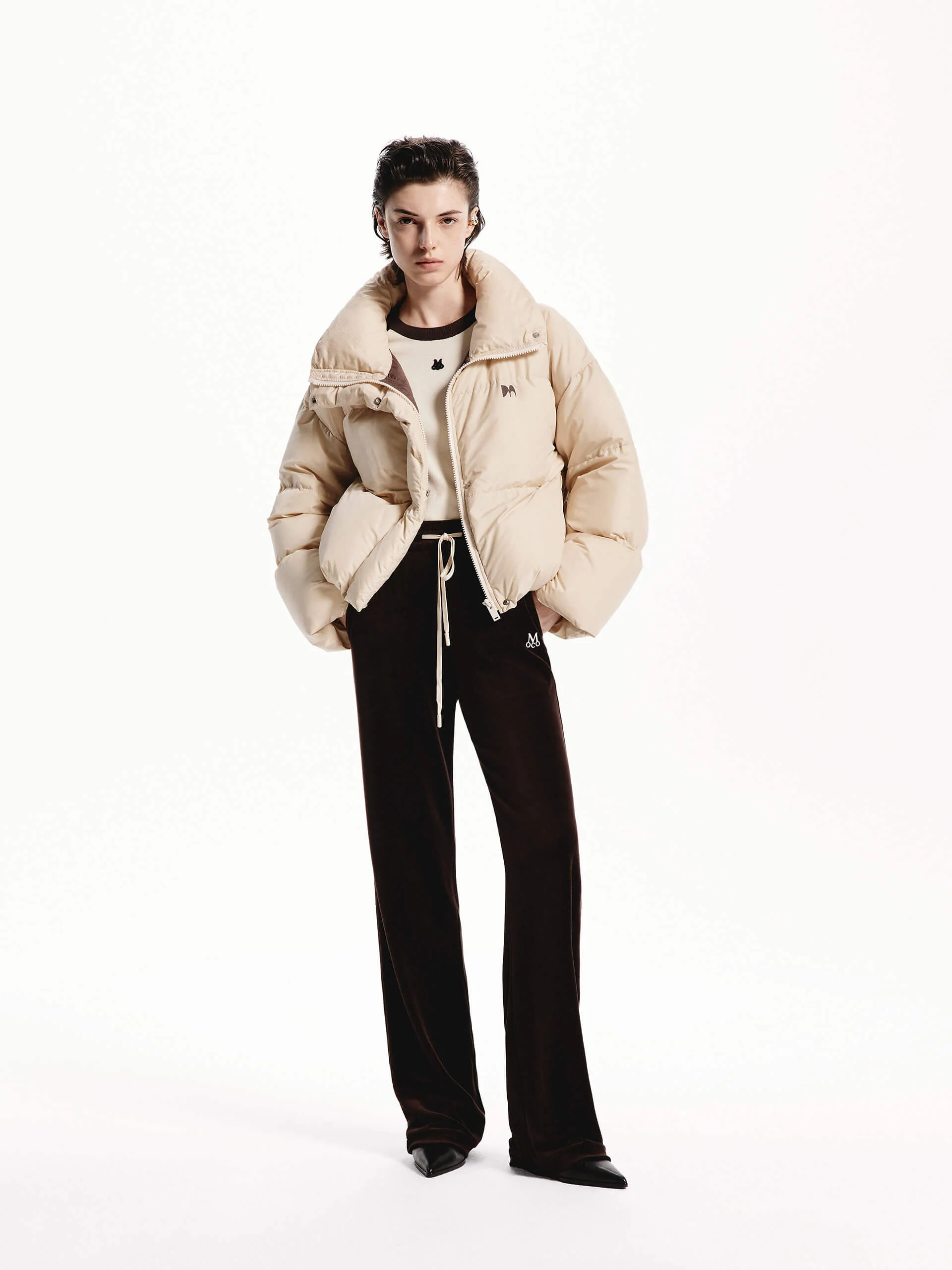 Puff Padded Cropped Jacket - Image 41