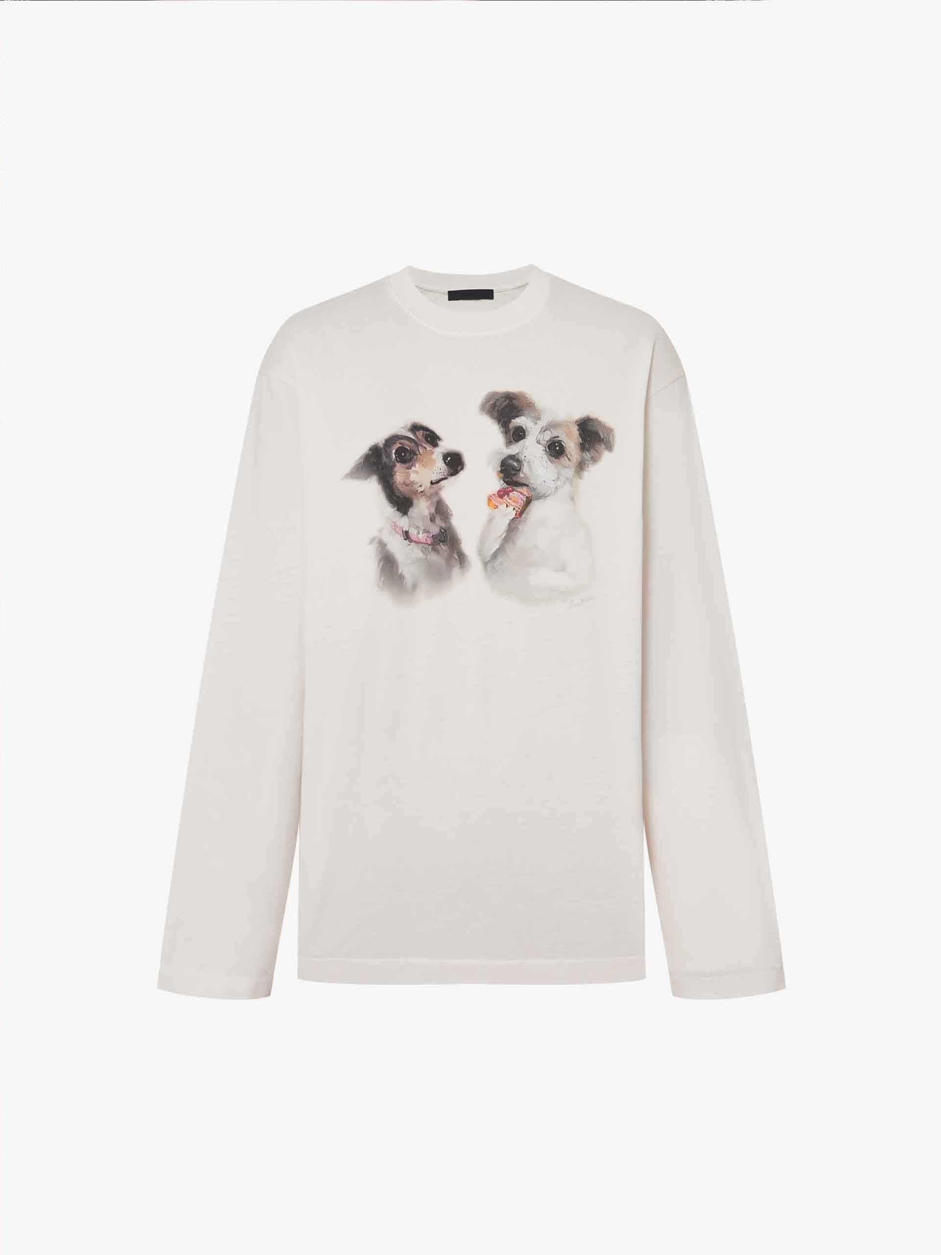 Puppy Print Loose T-shirt - Image 13