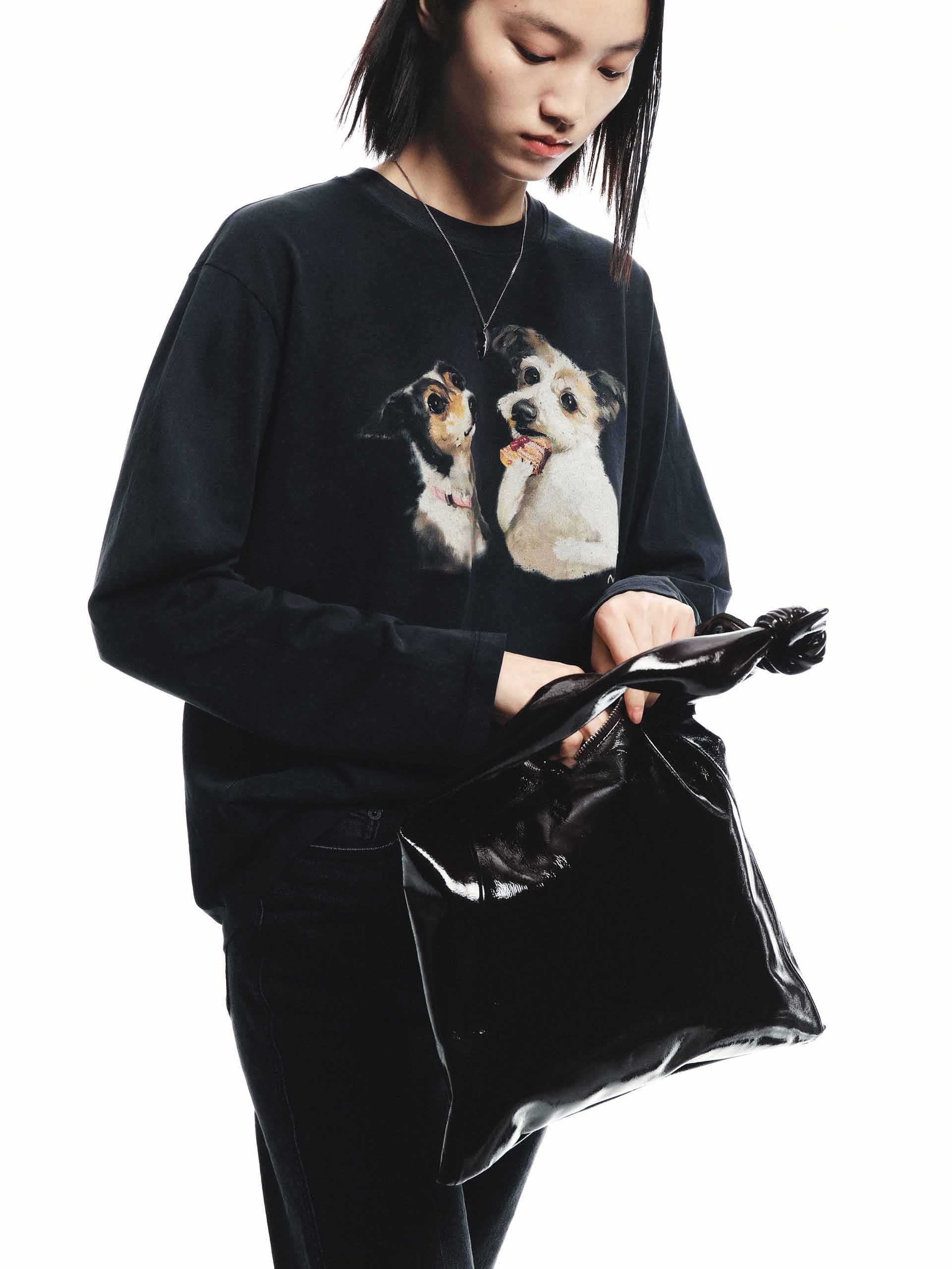 Puppy Print Loose T-shirt - Image 22