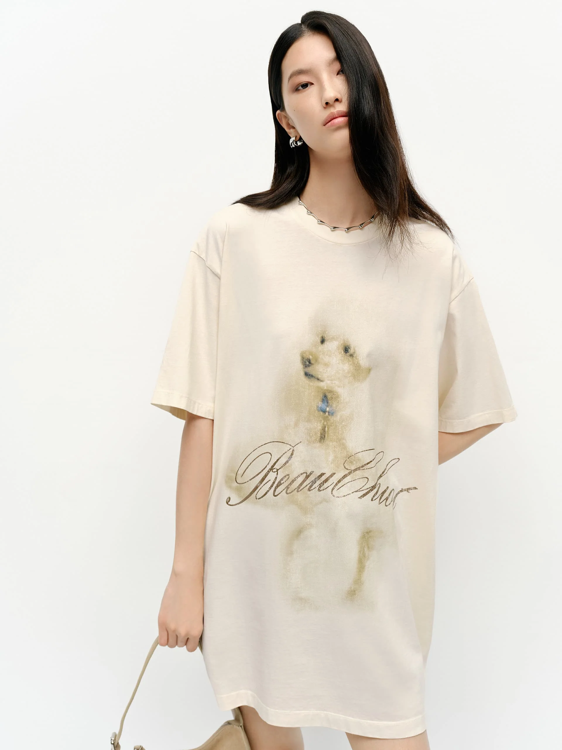 Puppy Print Oversized T-shirt - Image 16