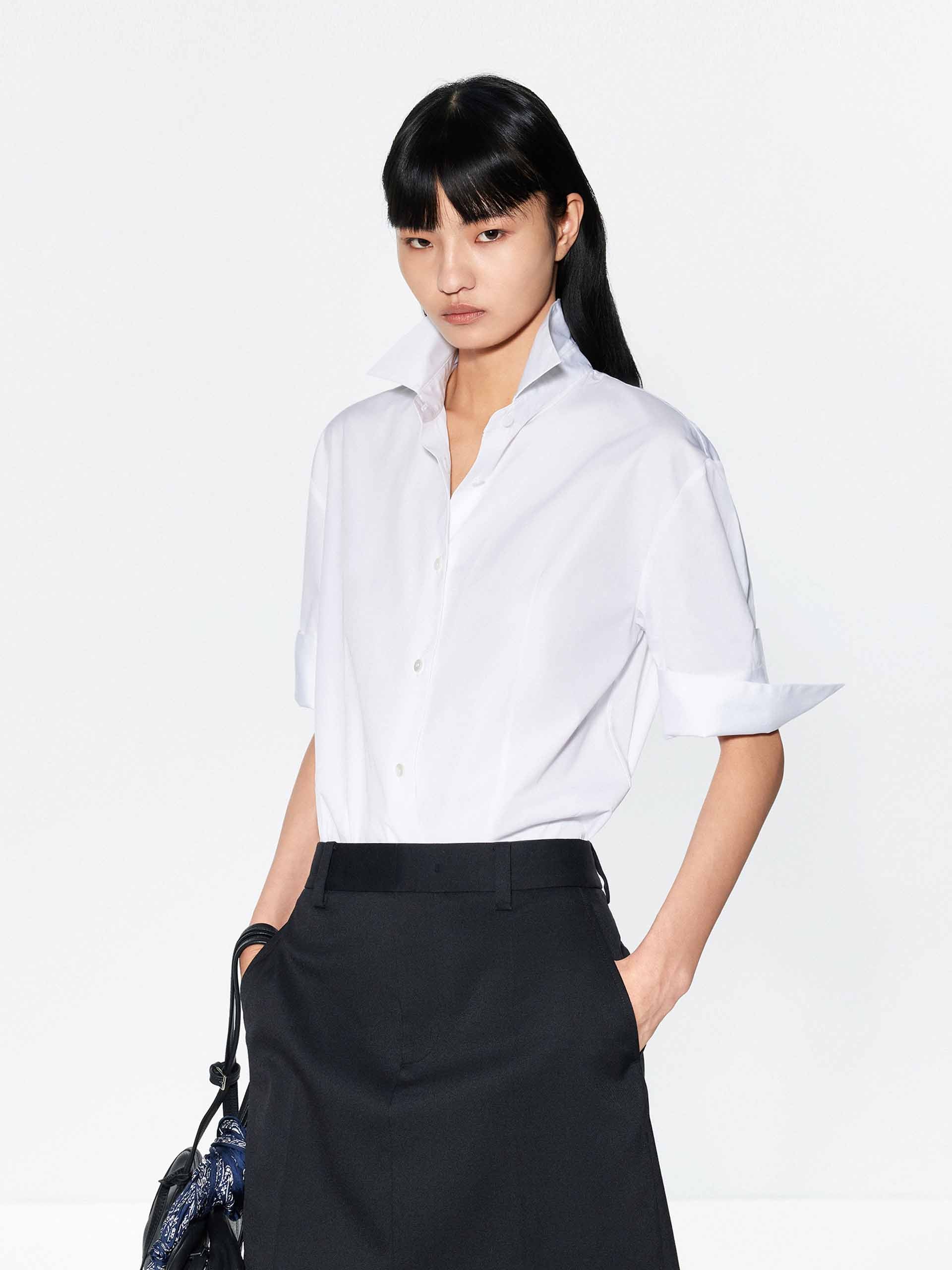 Pure Color Cotton Shirt - Image 17