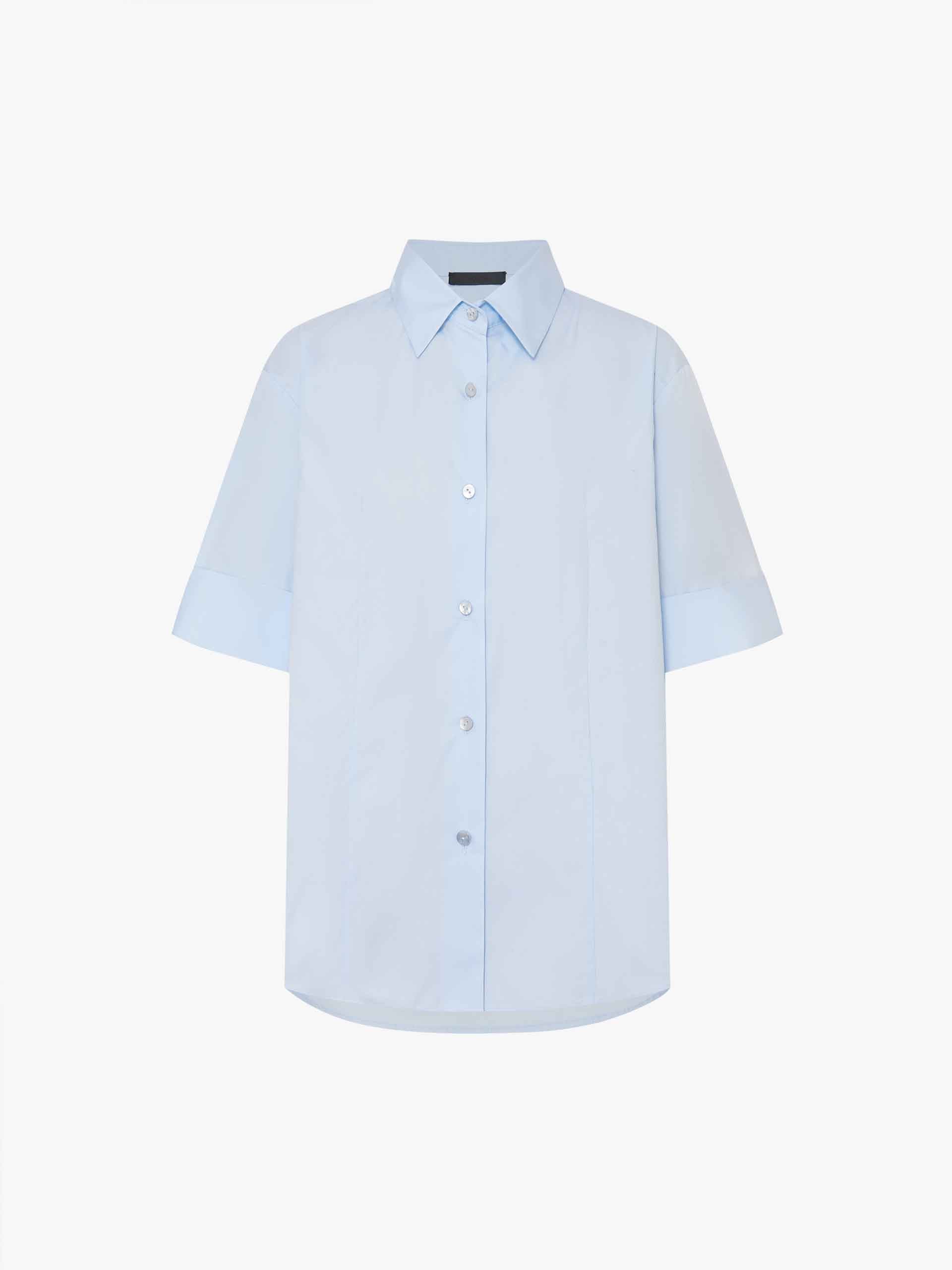 Pure Color Cotton Shirt - Image 5