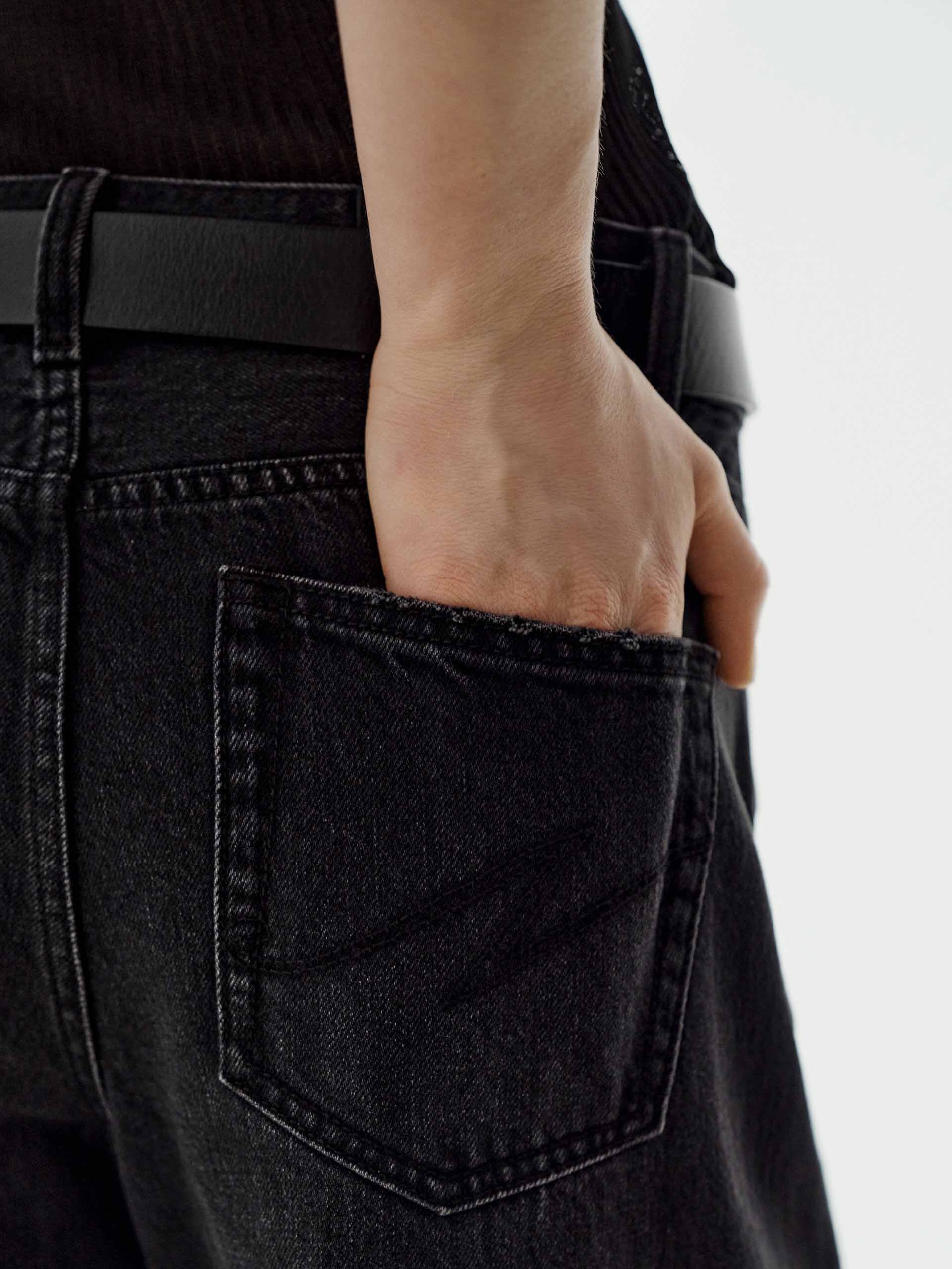 Pure Cotton Black Jeans - Image 8