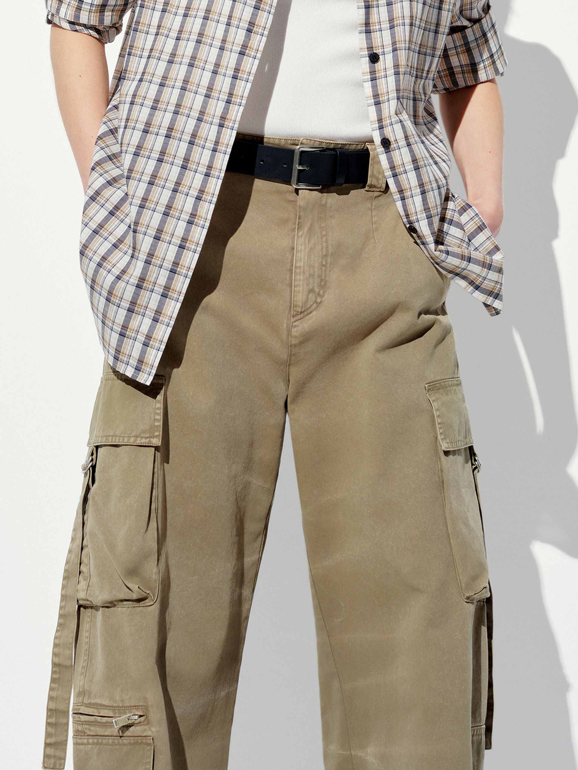 Pure Cotton Cargo Trousers - Image 6