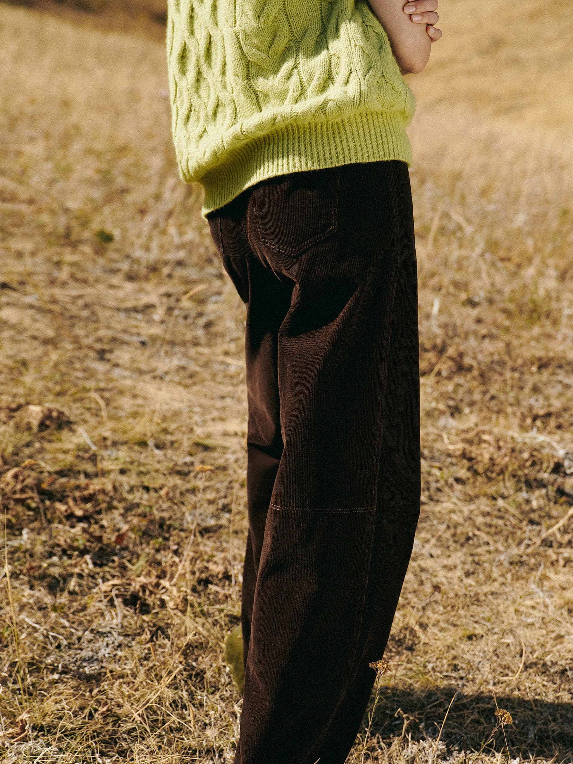 Pure Cotton Corduroy Trousers - Image 5