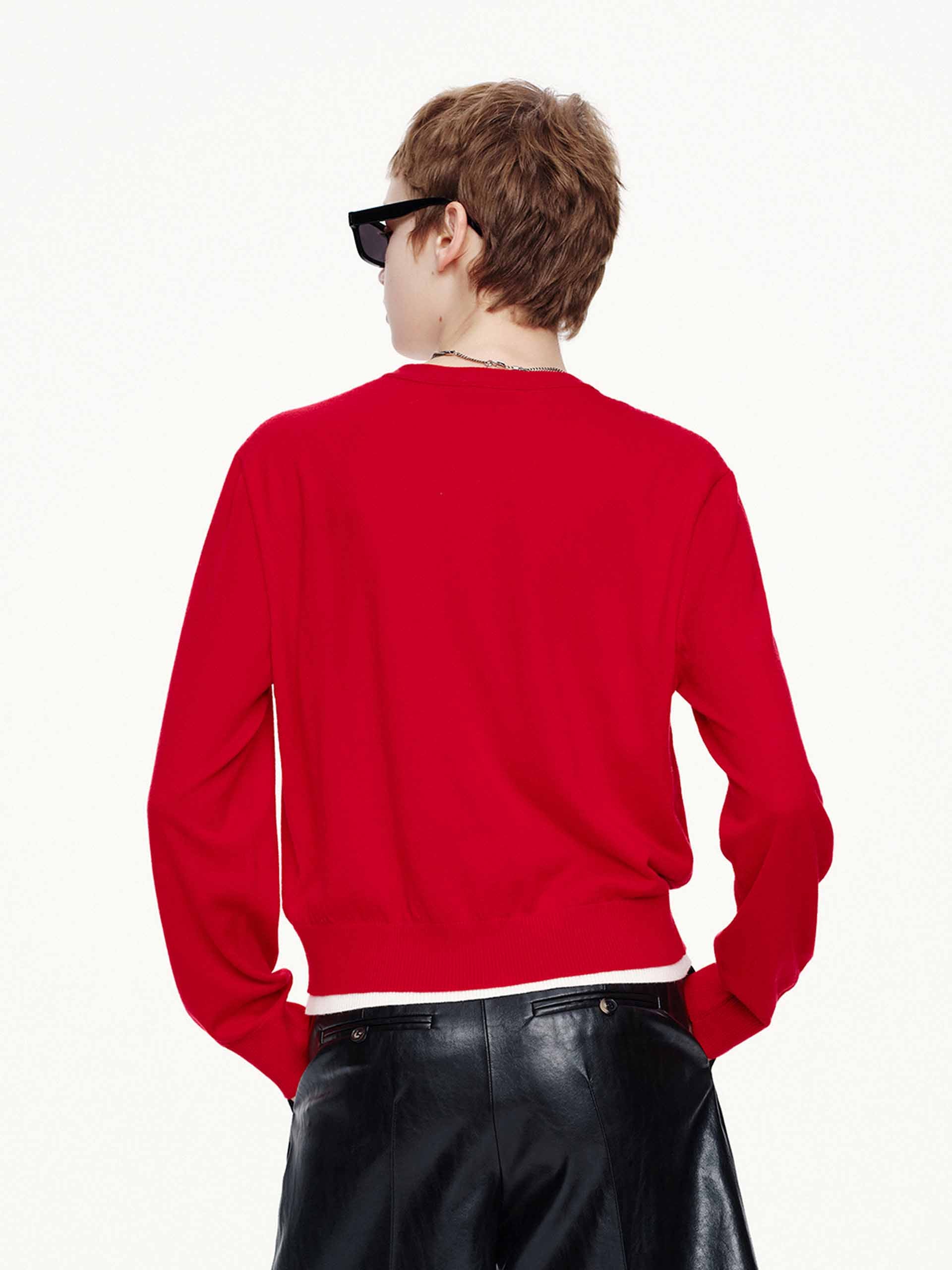 Pure Wool Layered Cardigan - Image 13