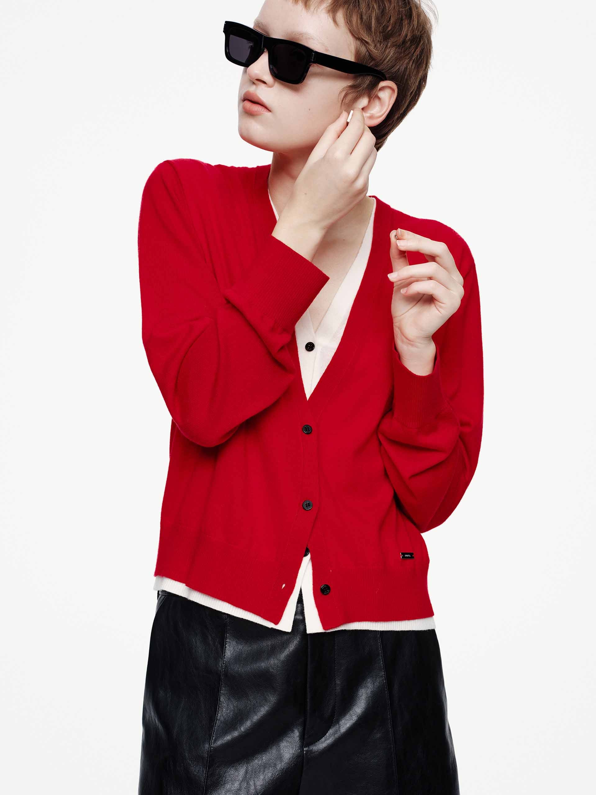 Pure Wool Layered Cardigan - Image 14