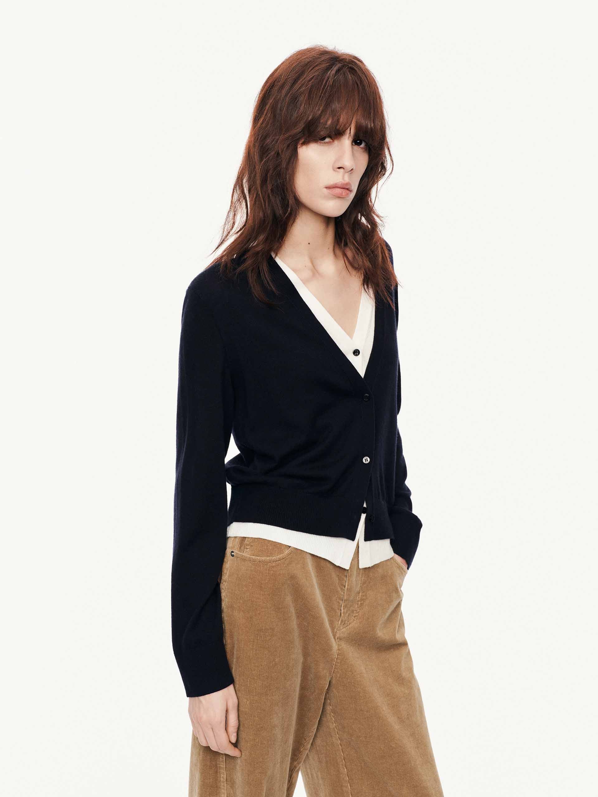 Pure Wool Layered Cardigan - Image 6