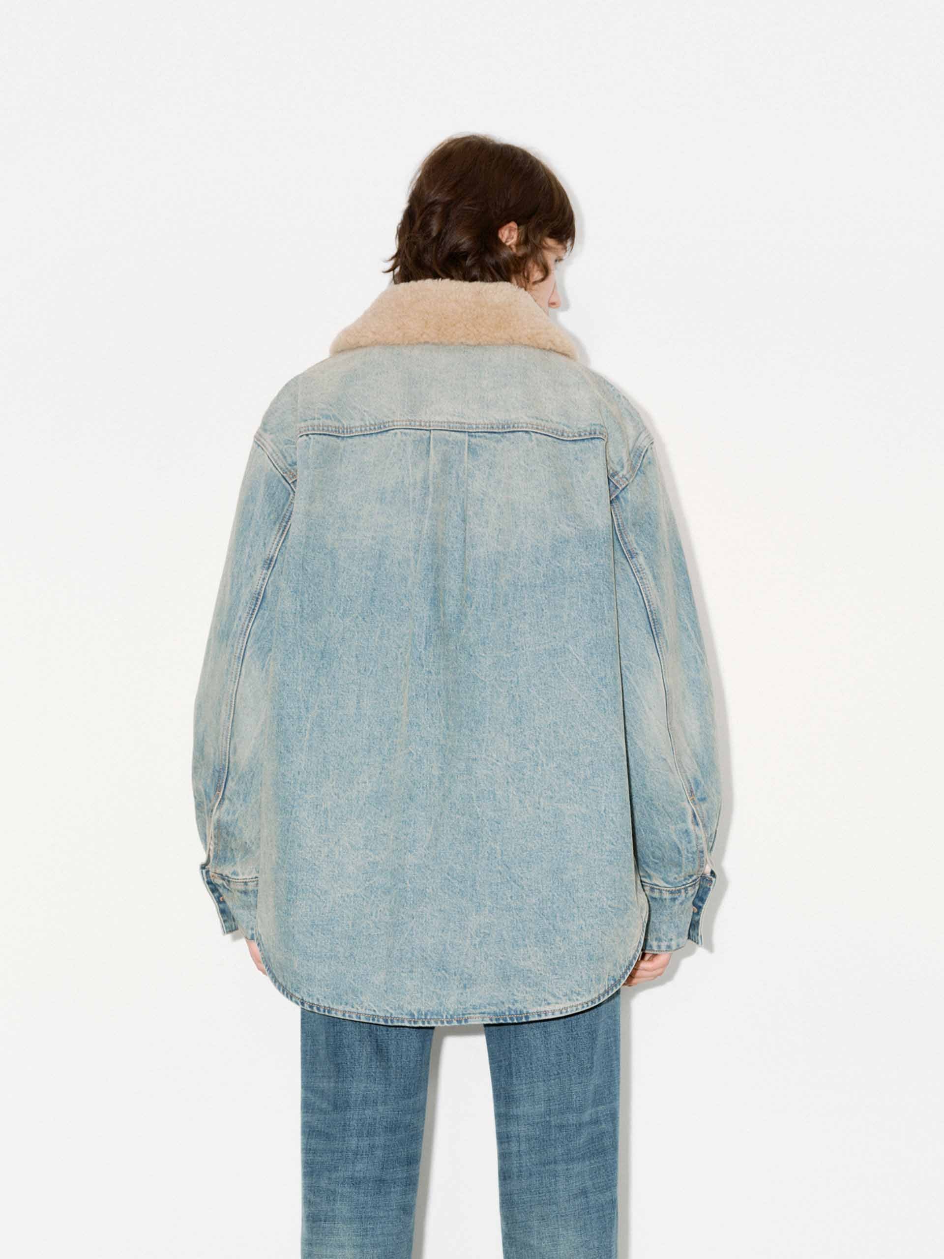 Quilted Denim Jacket - Image 3