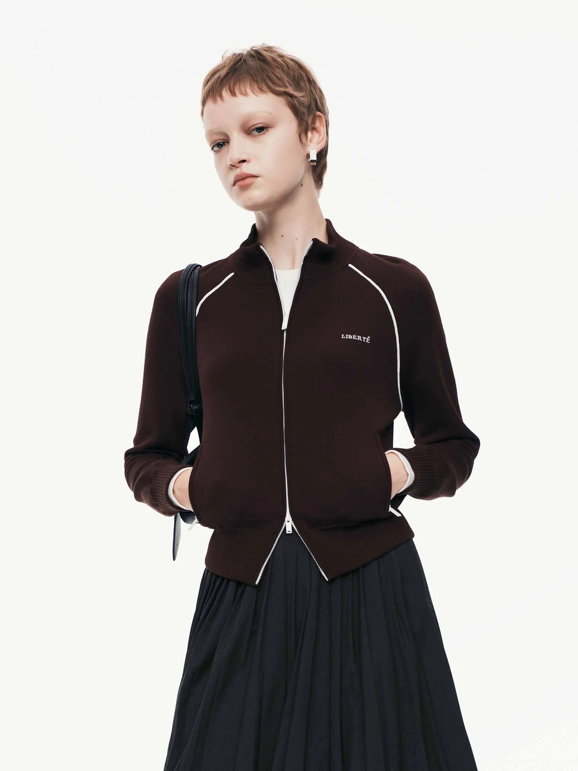 Raglan Sleeve Cropped Cardigan - Image 9