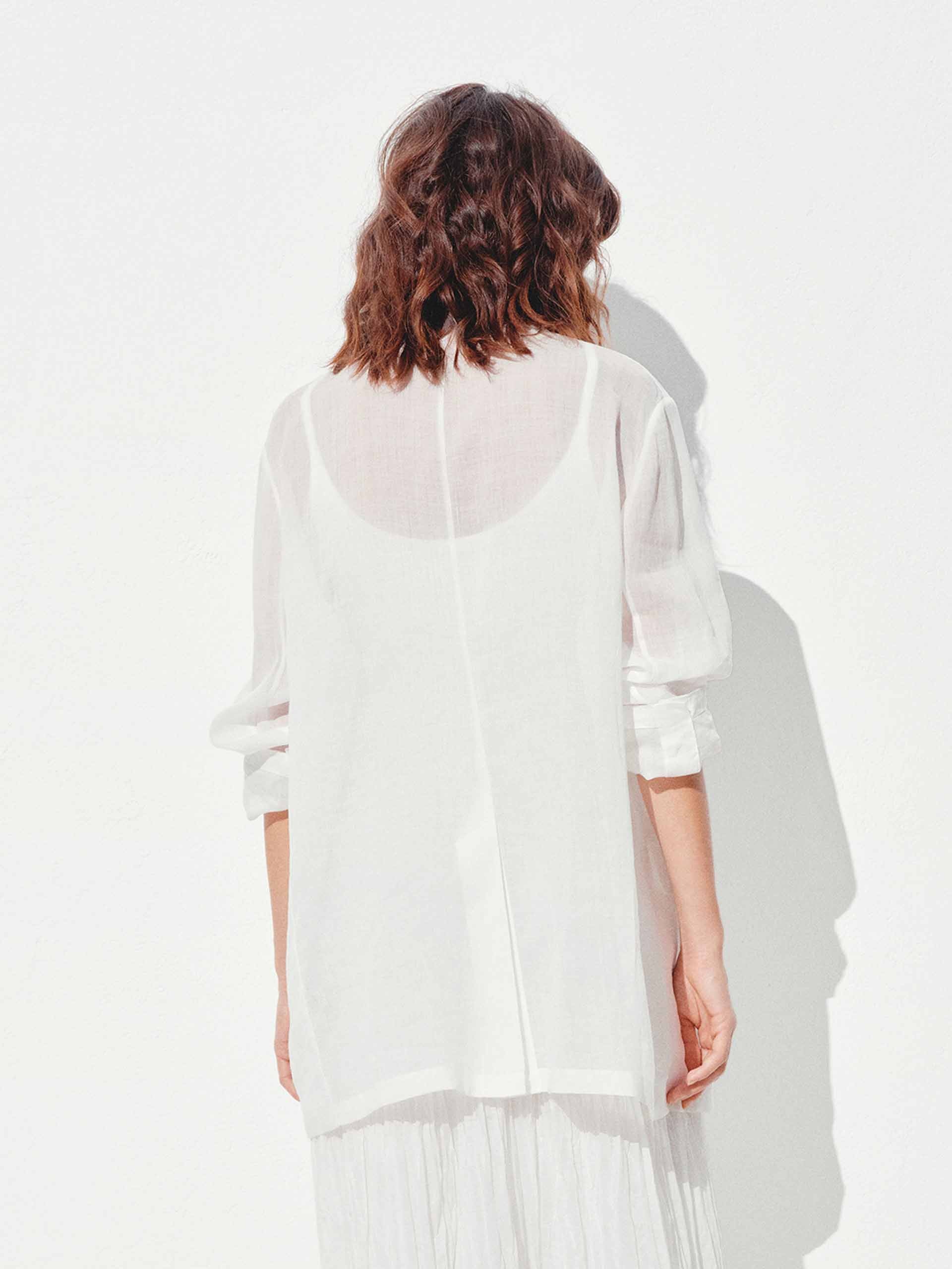 Comfy Ramie White Blazer - Image 6