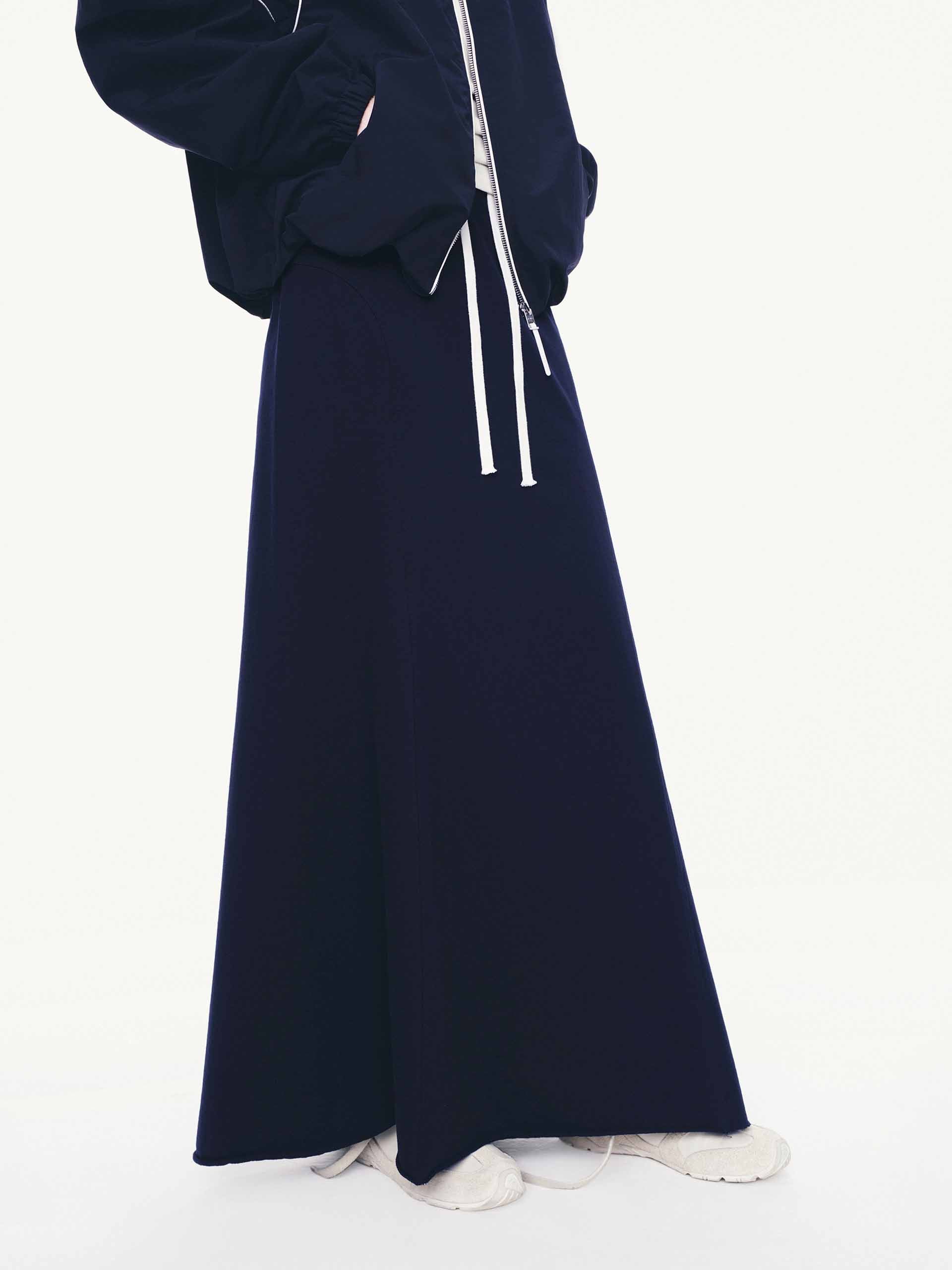 Raw Hem Drawstring Skirt - Image 7