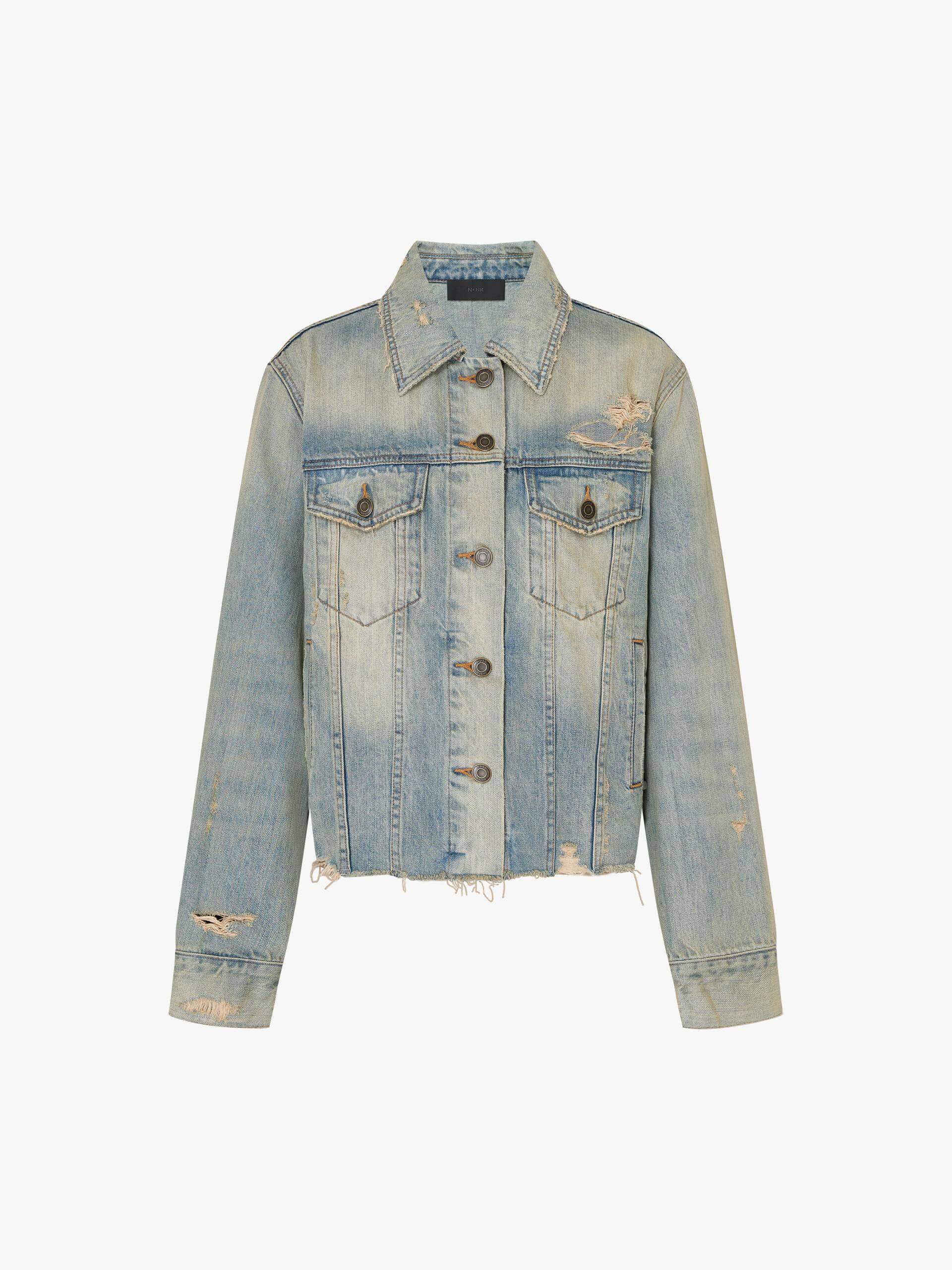 Raw Hem Denim Jacket - Image 5