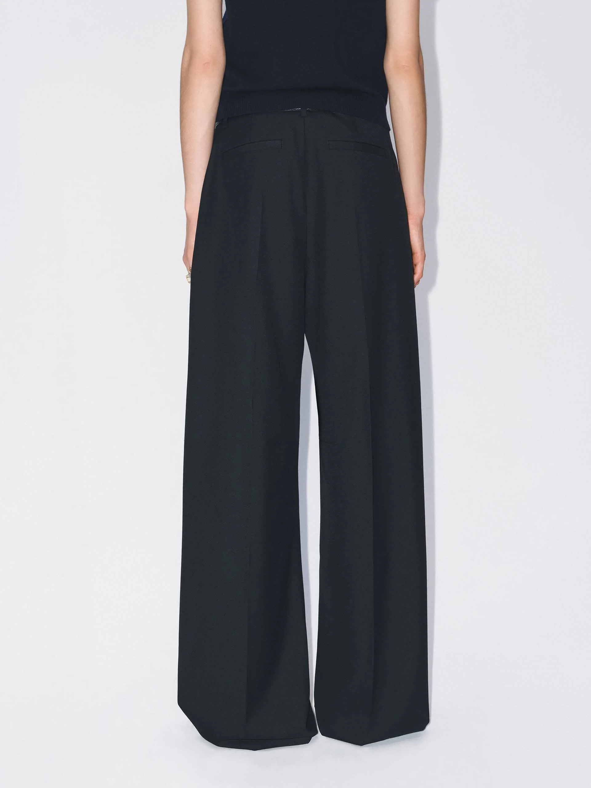 Raw Waistband Detail Trousers - Image 6
