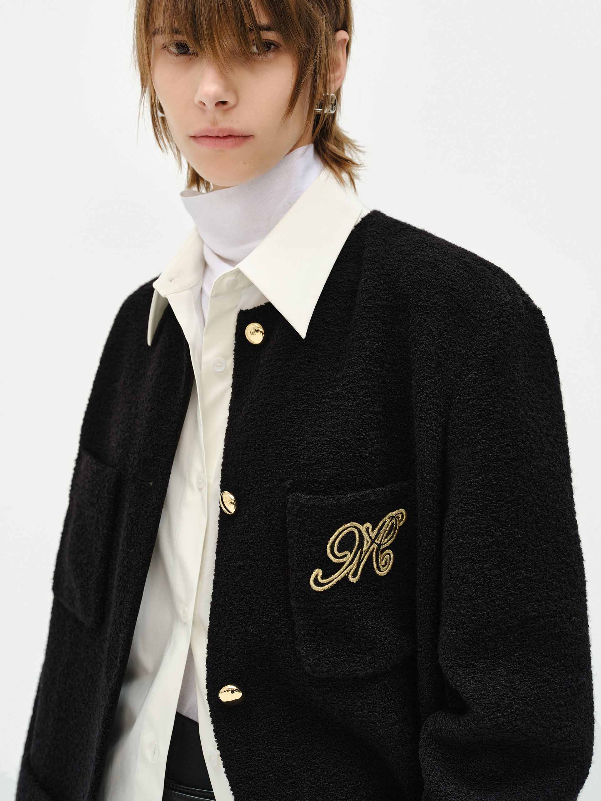 Regular Collarless Coat - Image 6