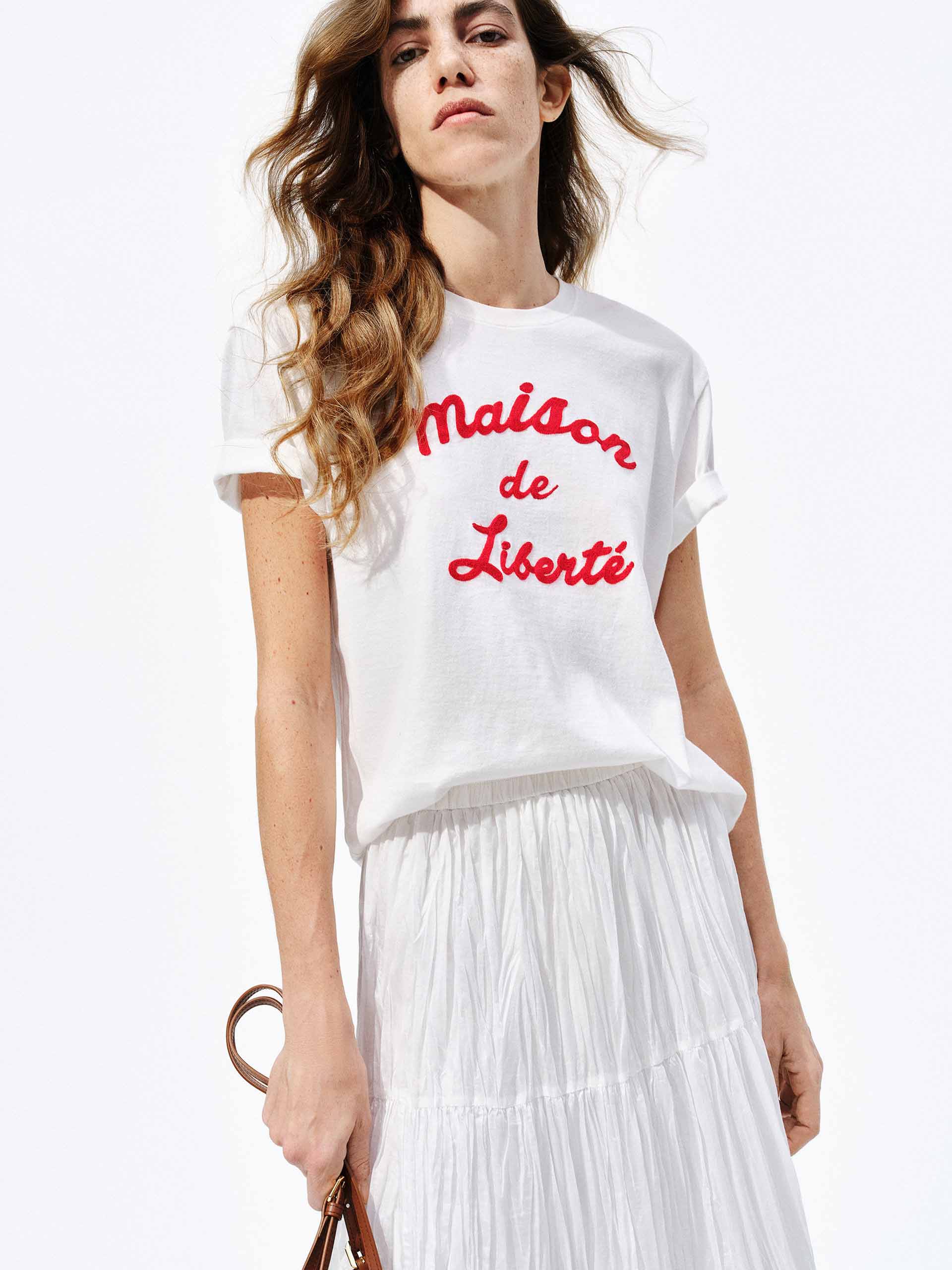 Regular Letter Print Cotton Tee - Image 9