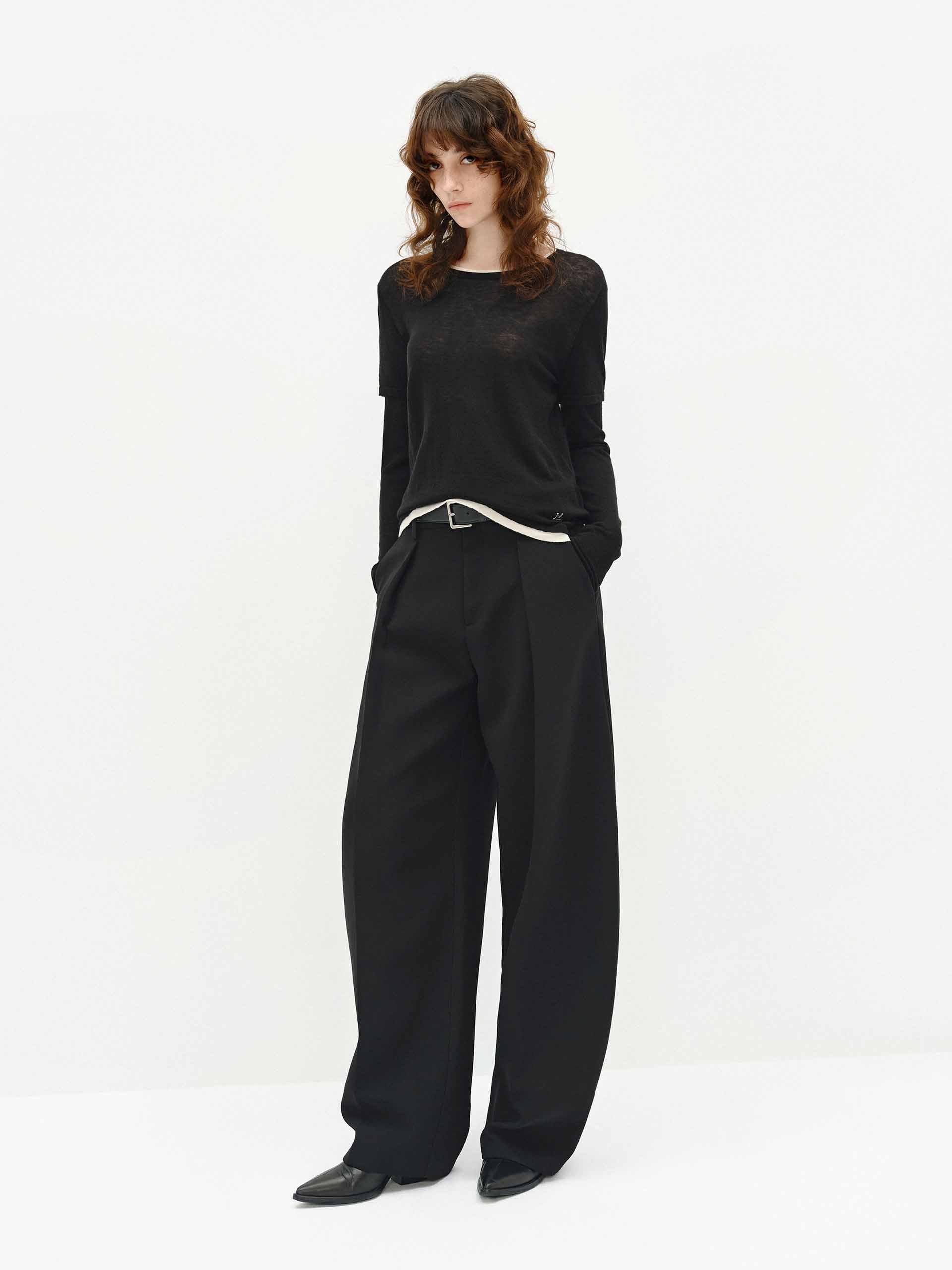 Relaxed Barrel Leg Pants - Image 2