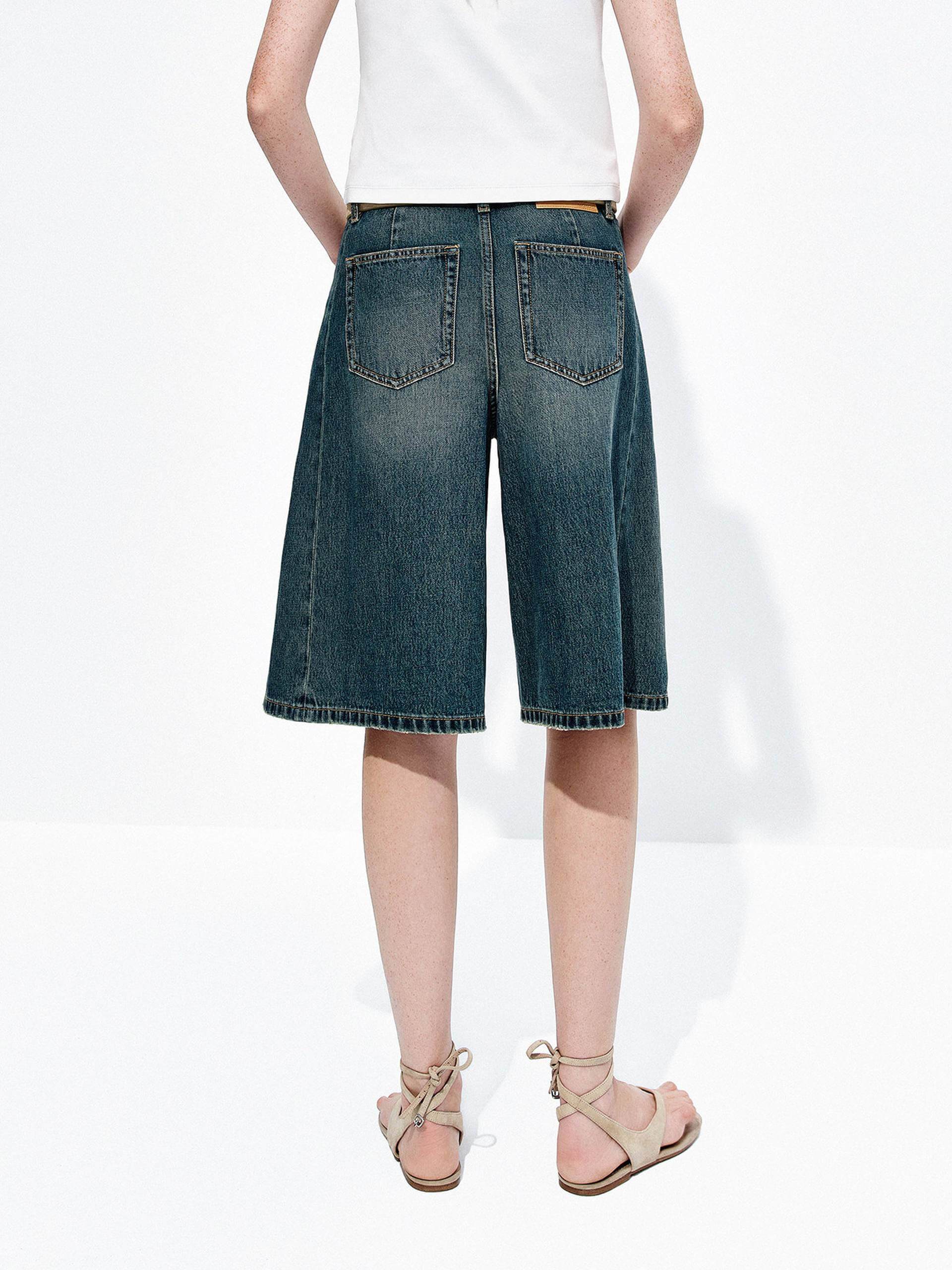 Relaxed Bermuda Denim Shorts - Image 3
