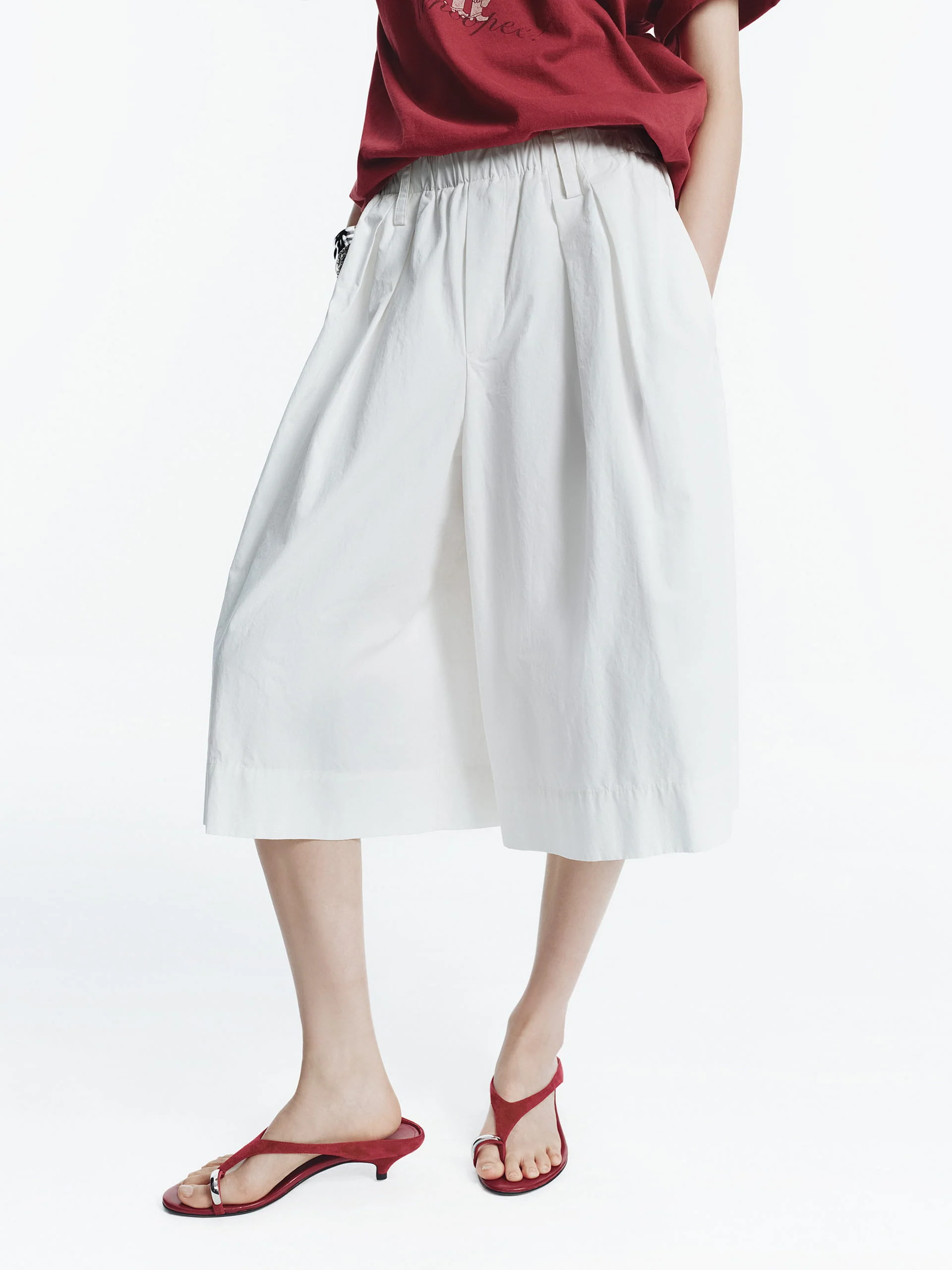 Relaxed Cotton Bermuda Shorts