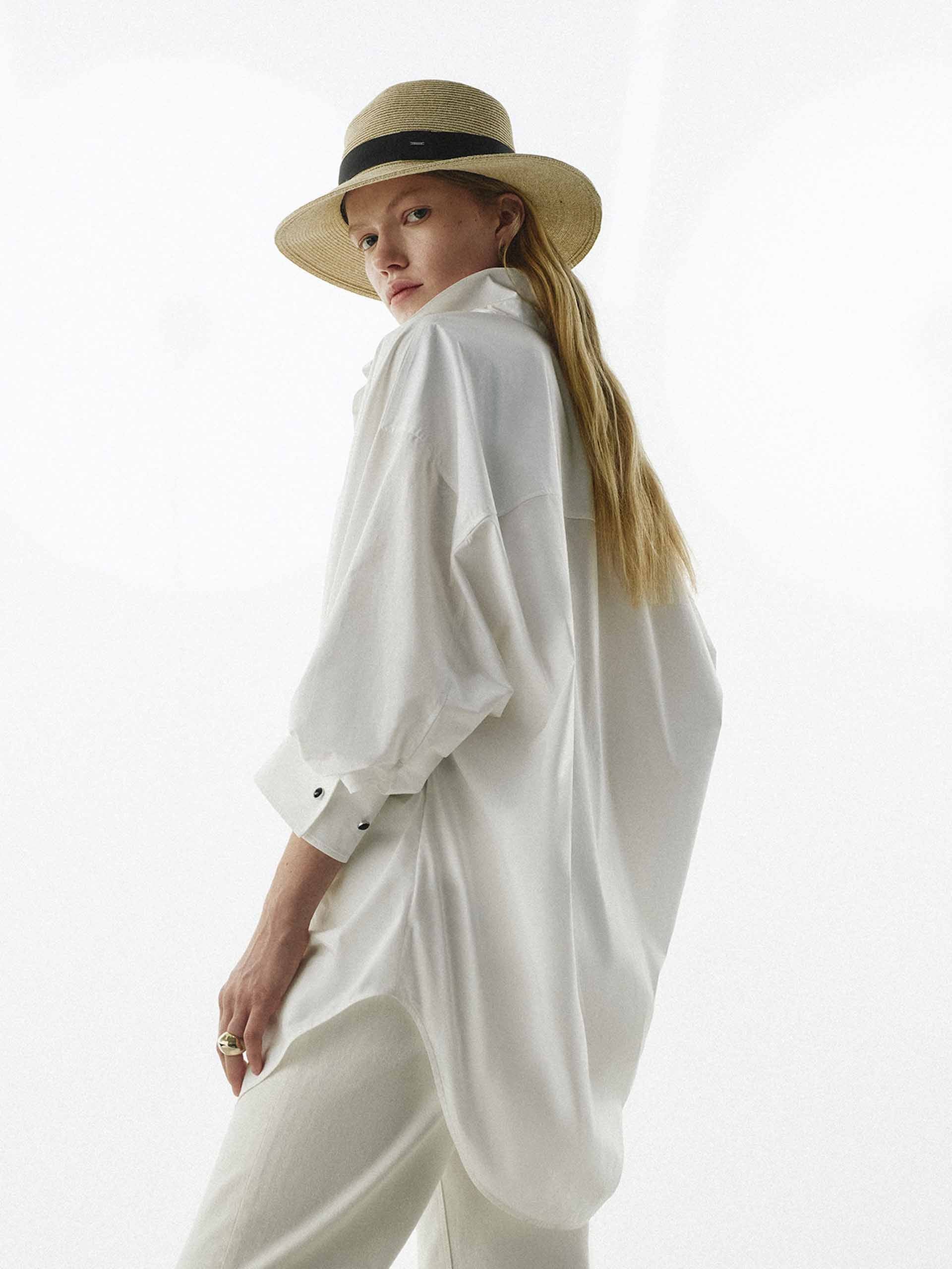 Relaxed Cotton Blend Shirt - Image 8