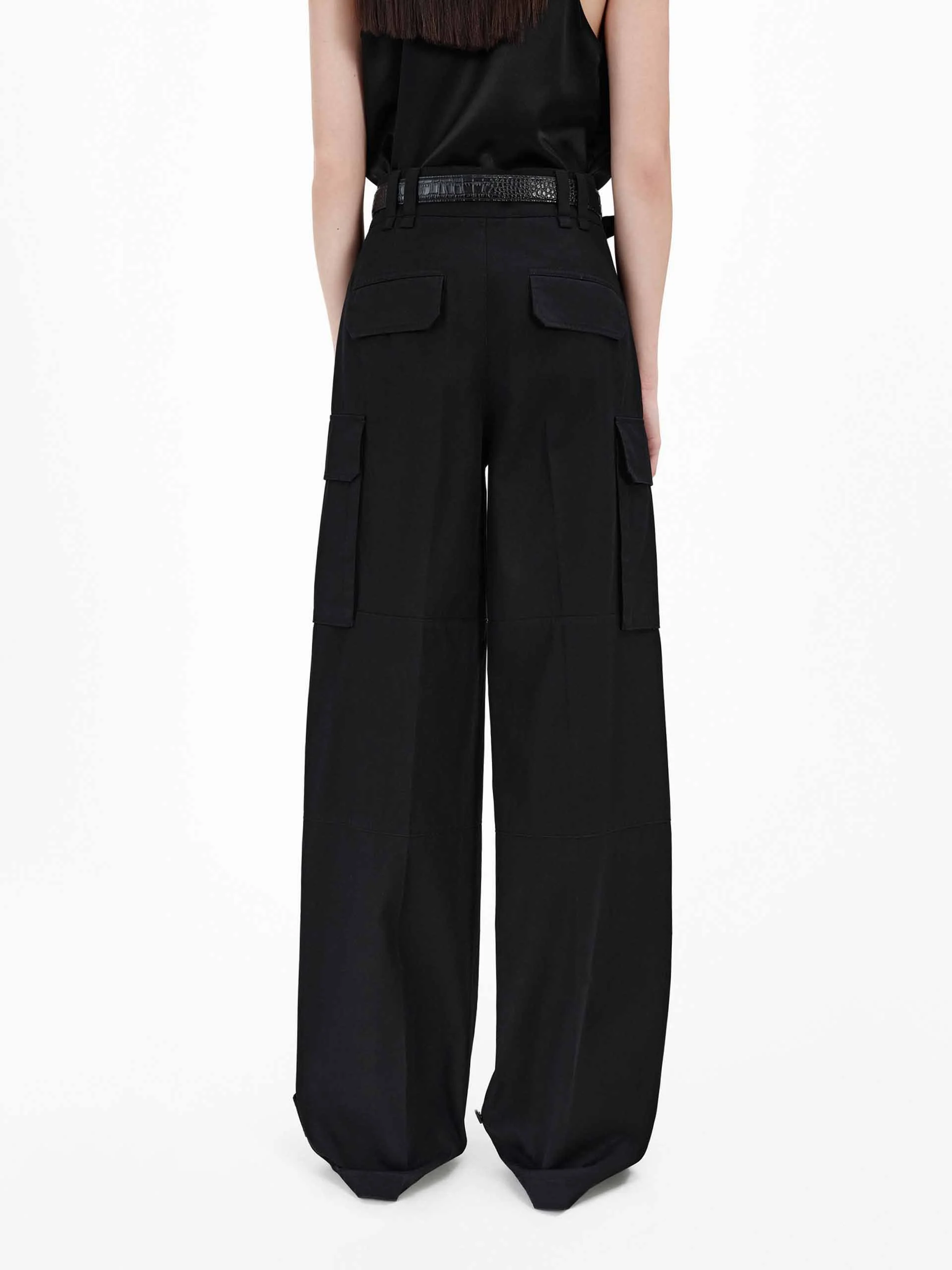 Relaxed Cotton Cargo Pants - Image 3