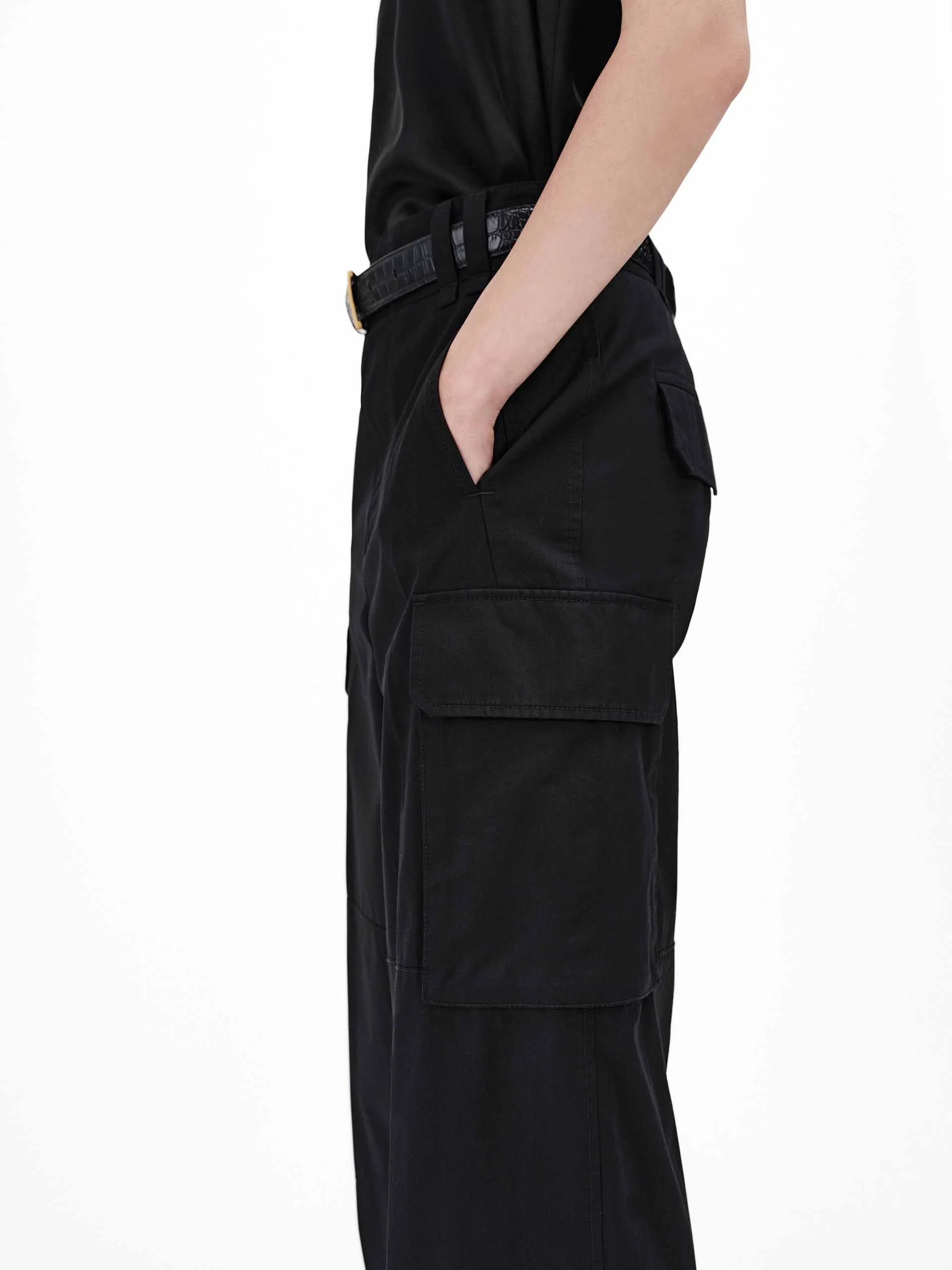 Relaxed Cotton Cargo Pants - Image 7