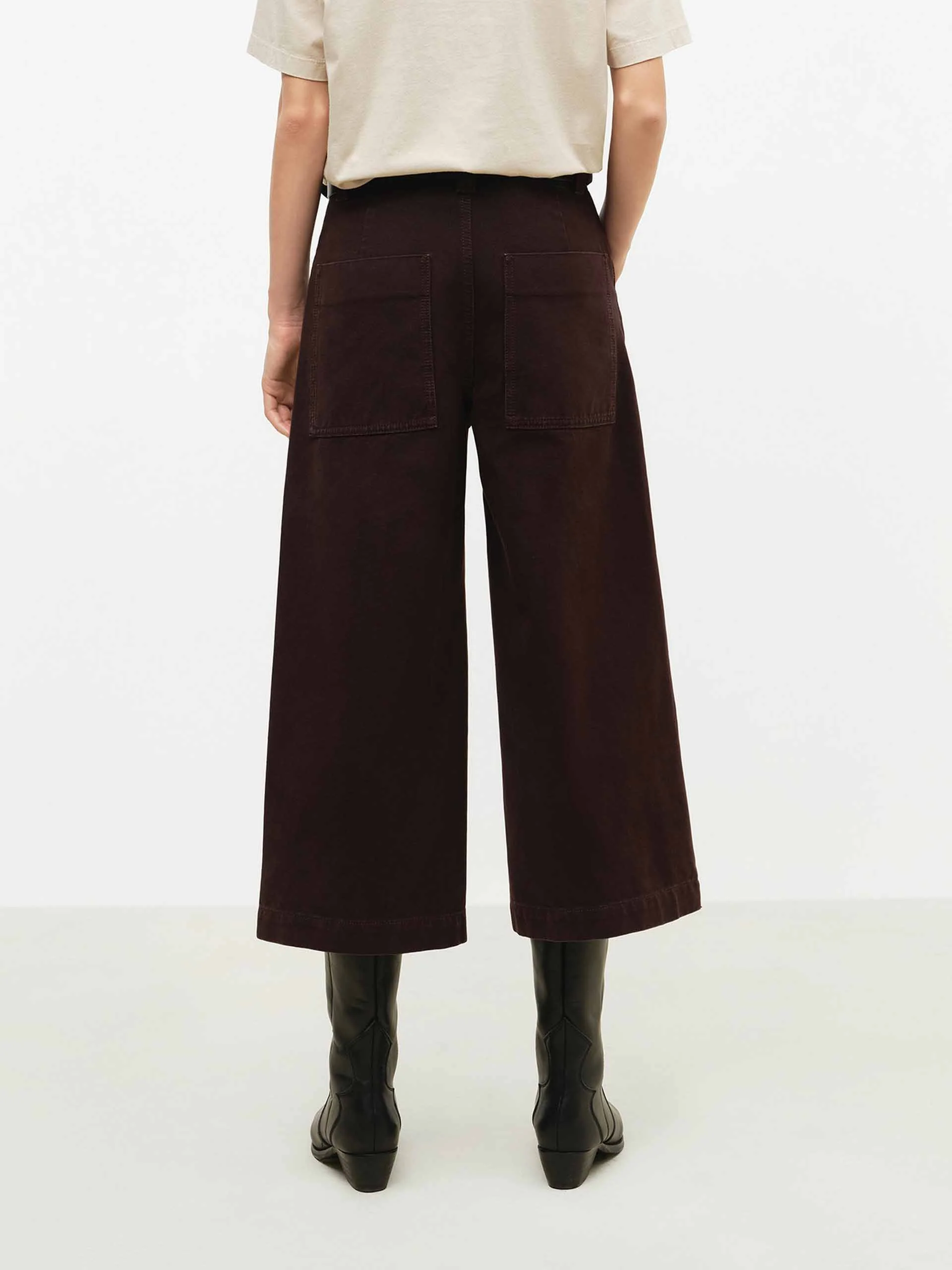 Relaxed Cropped Cotton Jeans - Image 6