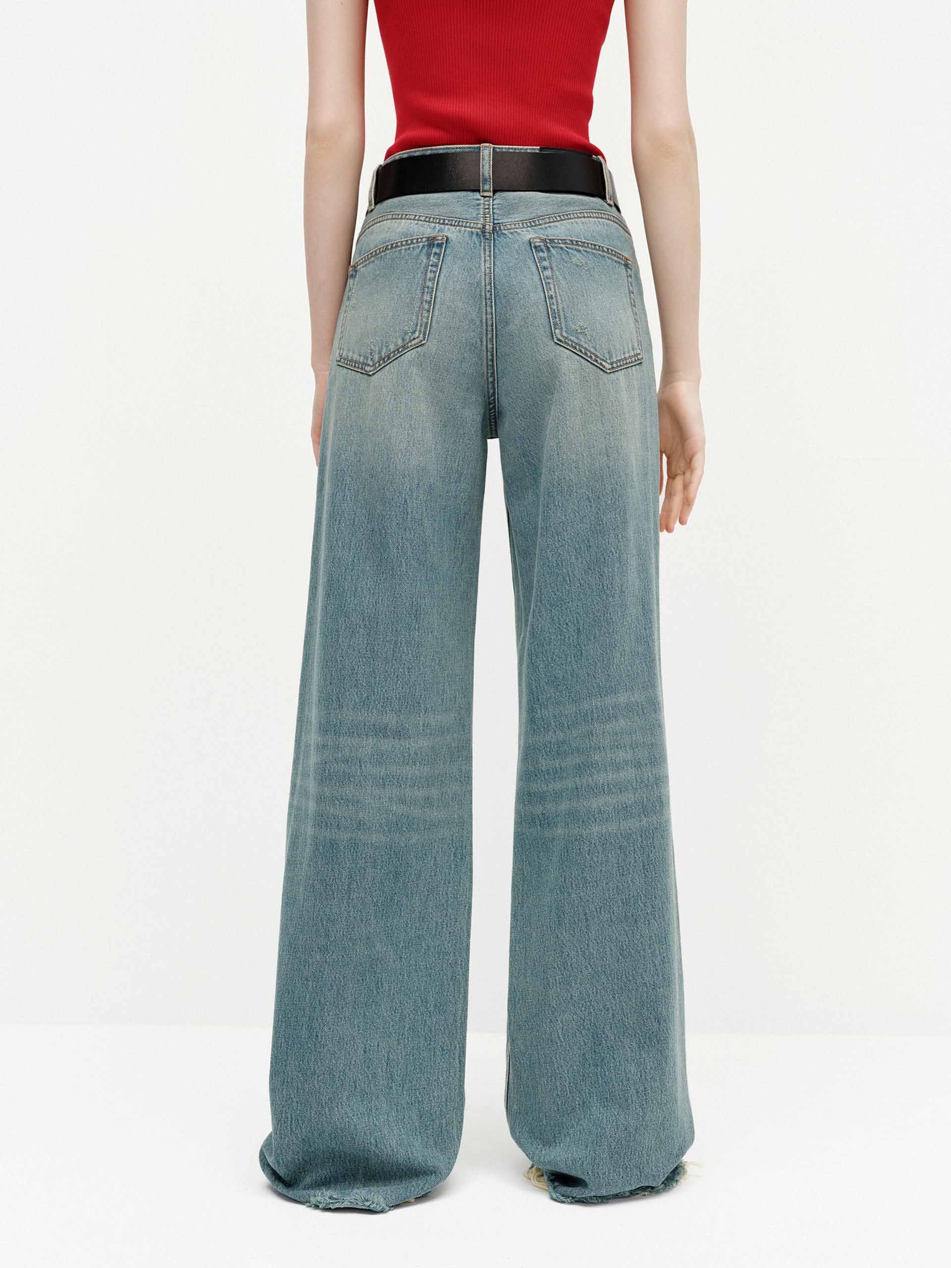 Relaxed Distressed Jeans - Image 3