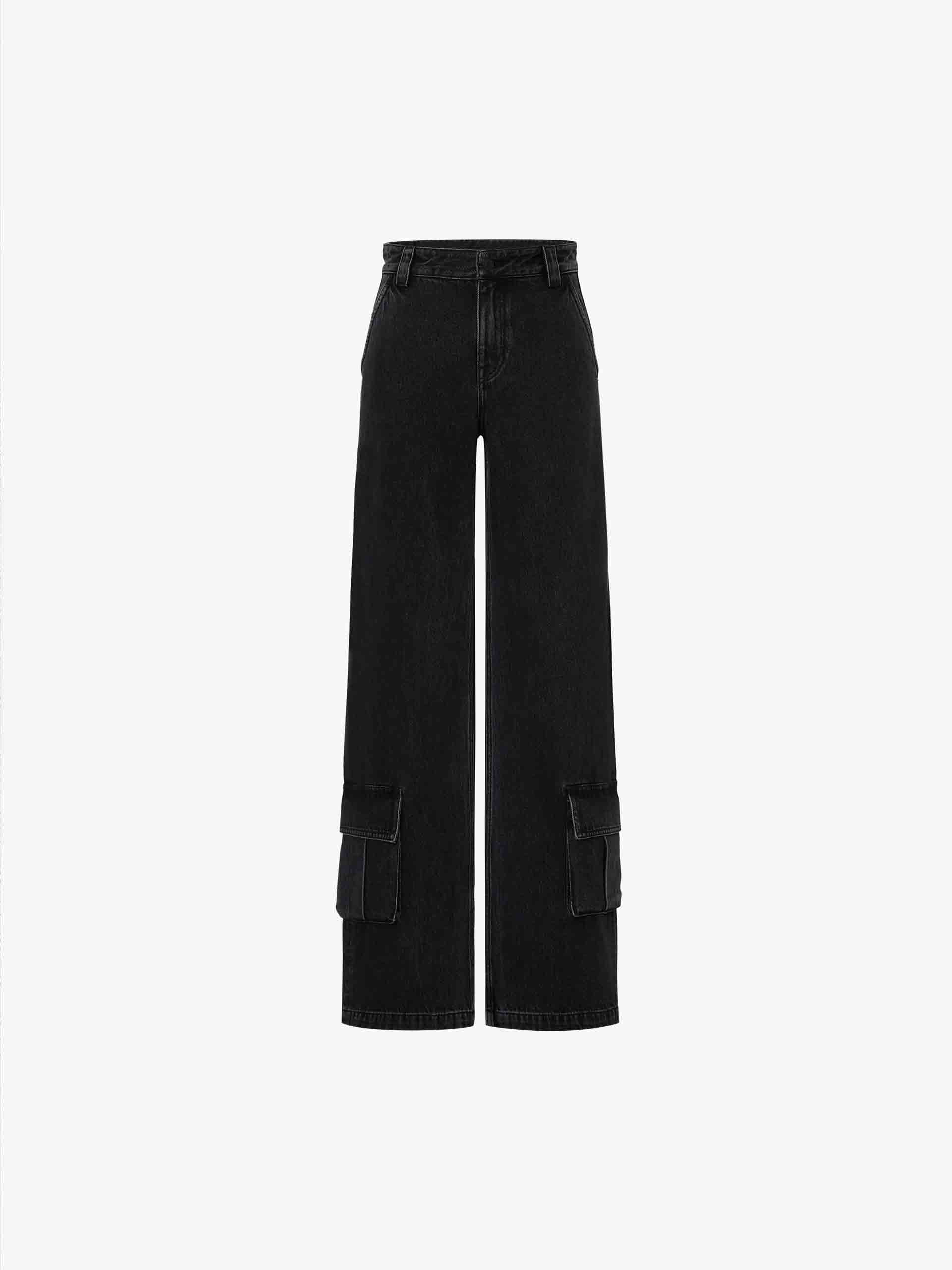 Relaxed Straight Cargo Jeans - Image 5