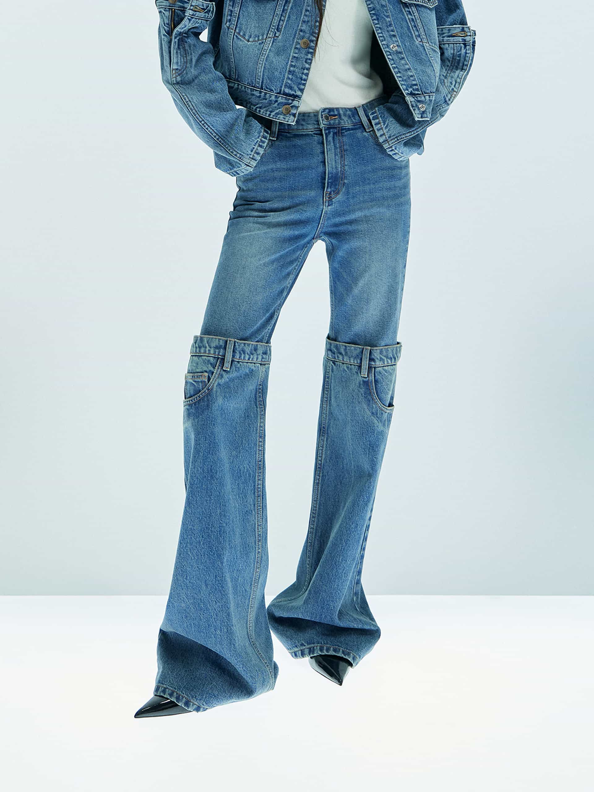 Relaxed Straight Leg Jeans
