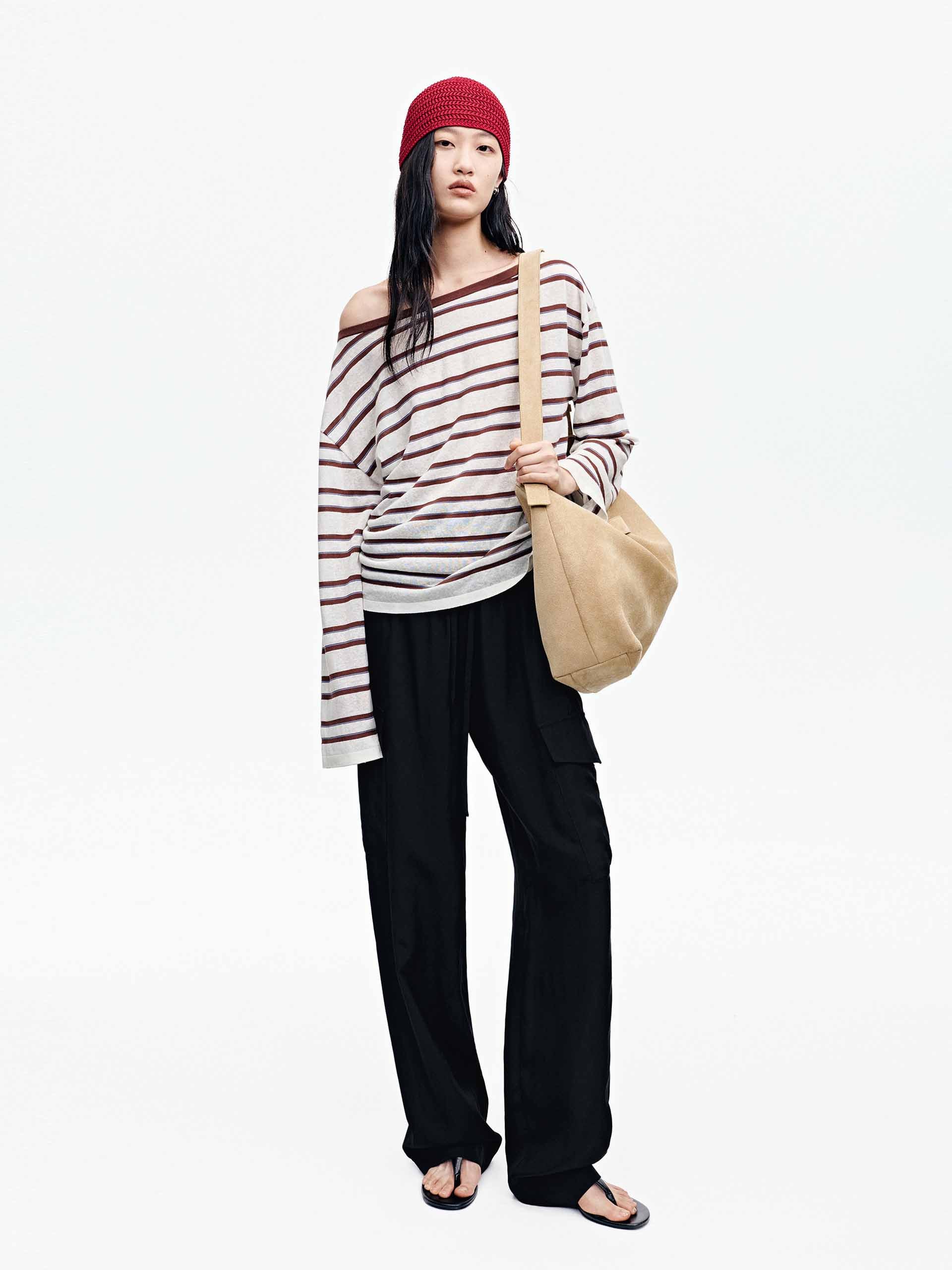 Relaxed Striped Knit Top - Image 2