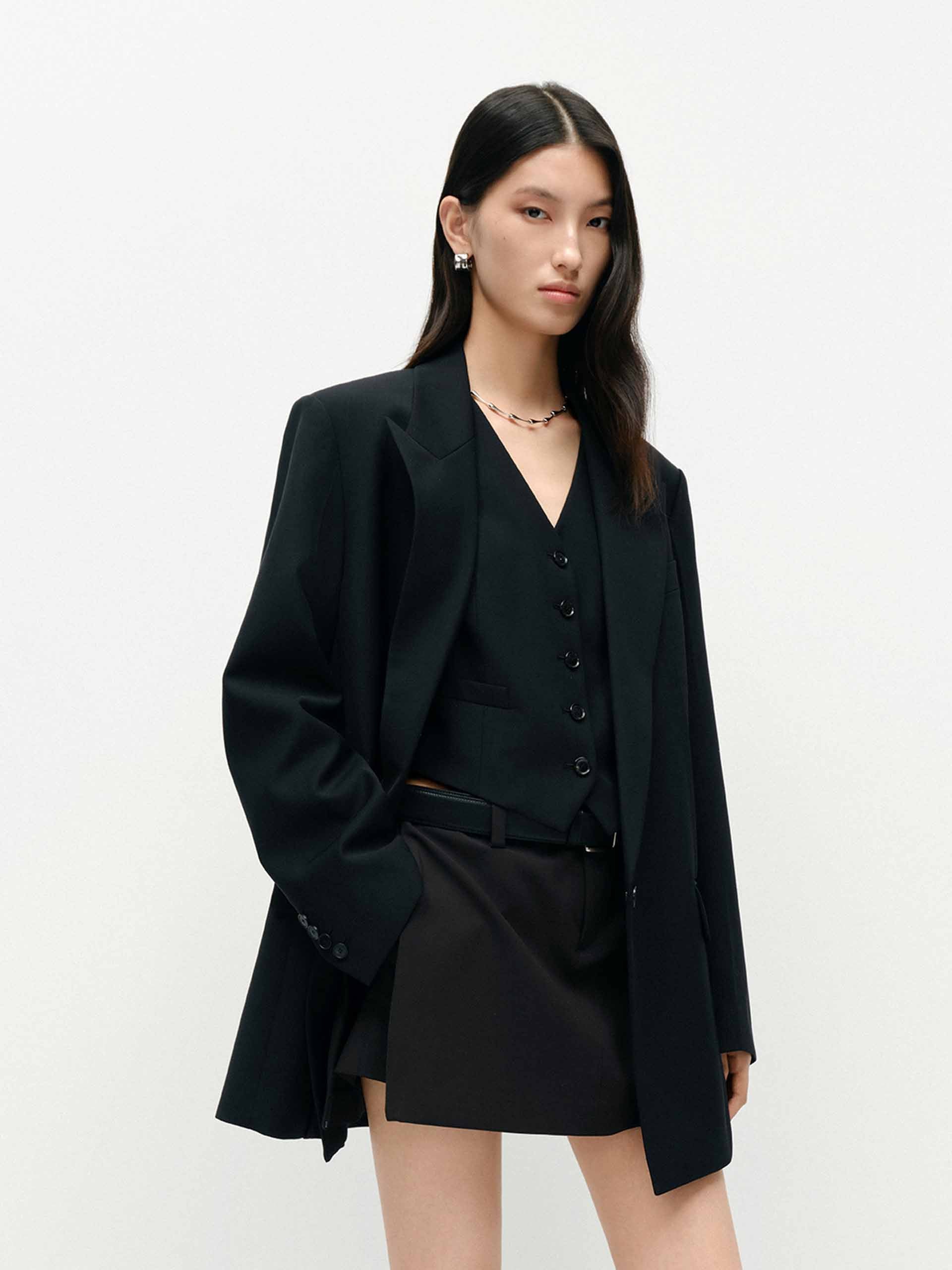 Relaxed Structured Blazer - Image 2