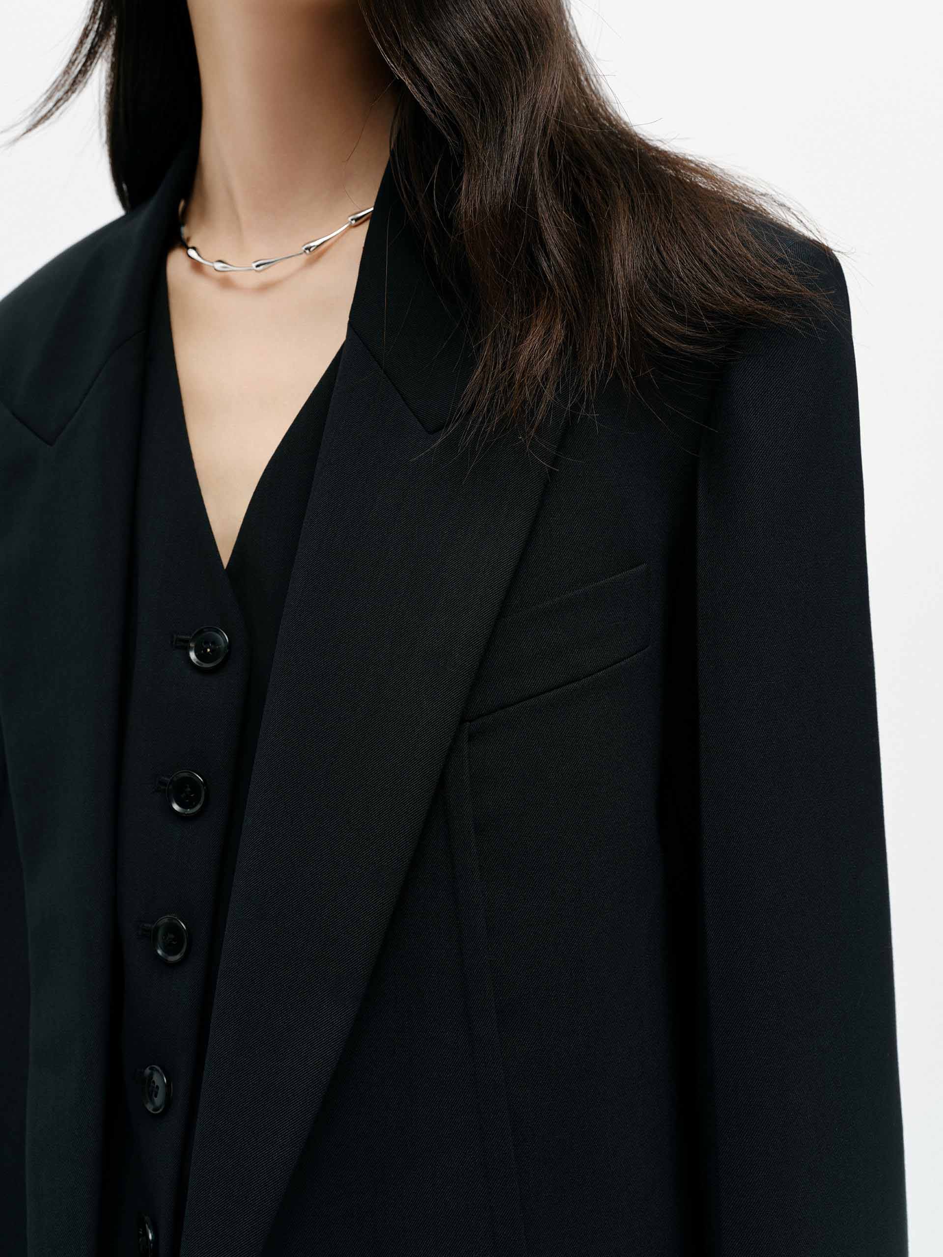 Relaxed Structured Blazer - Image 7